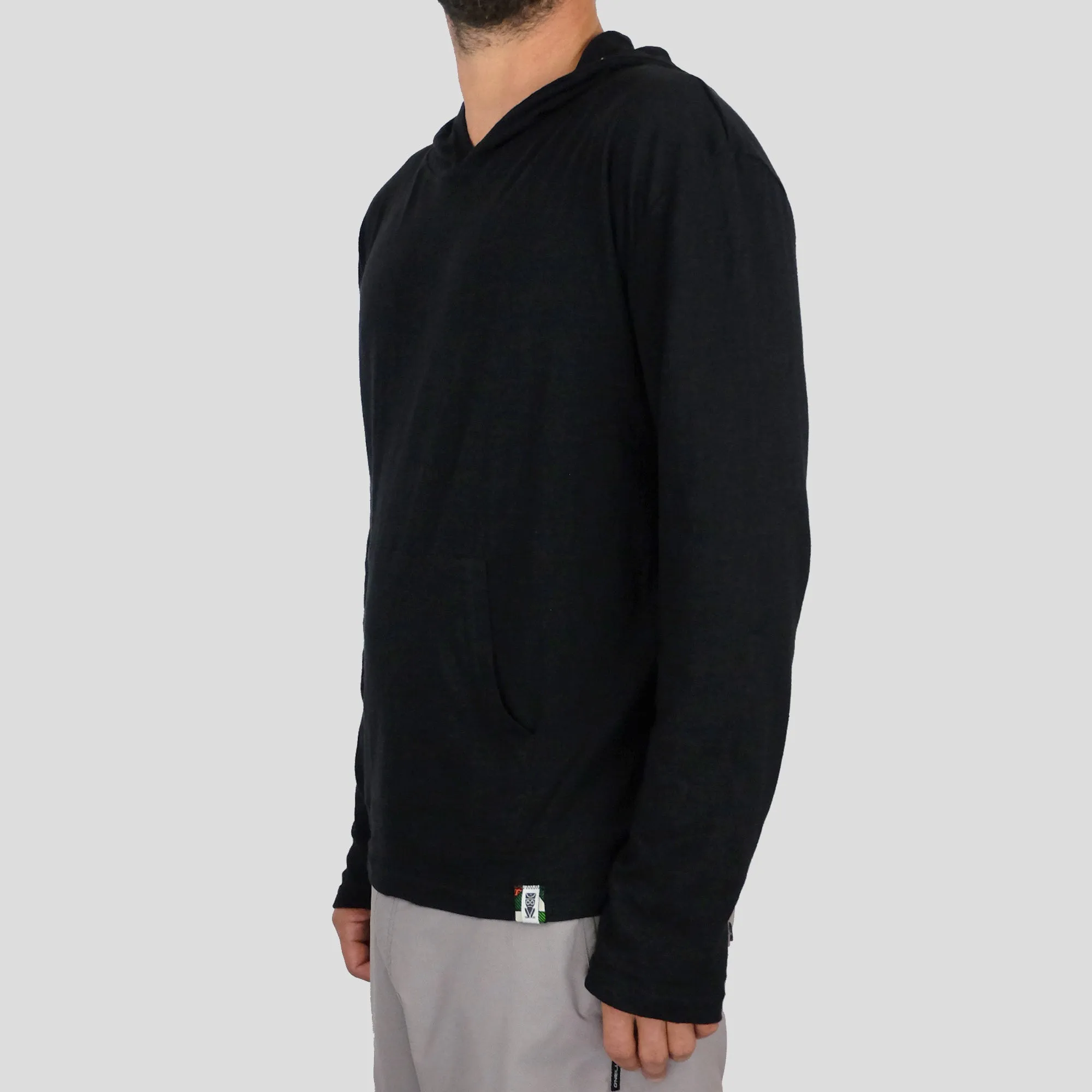 Long Sleeve Hoodie - Black