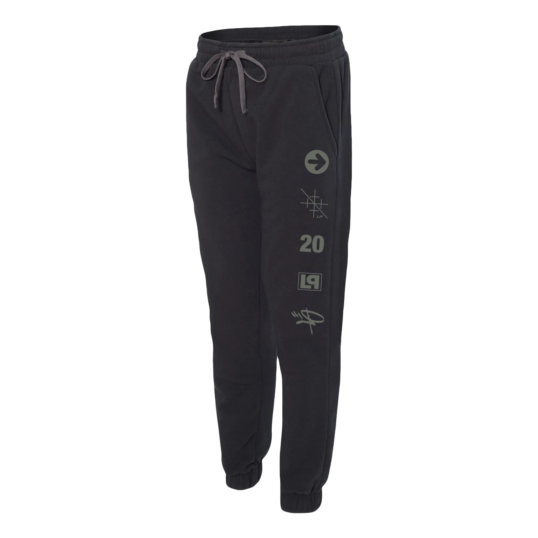 LP 20 Logo Black Joggers