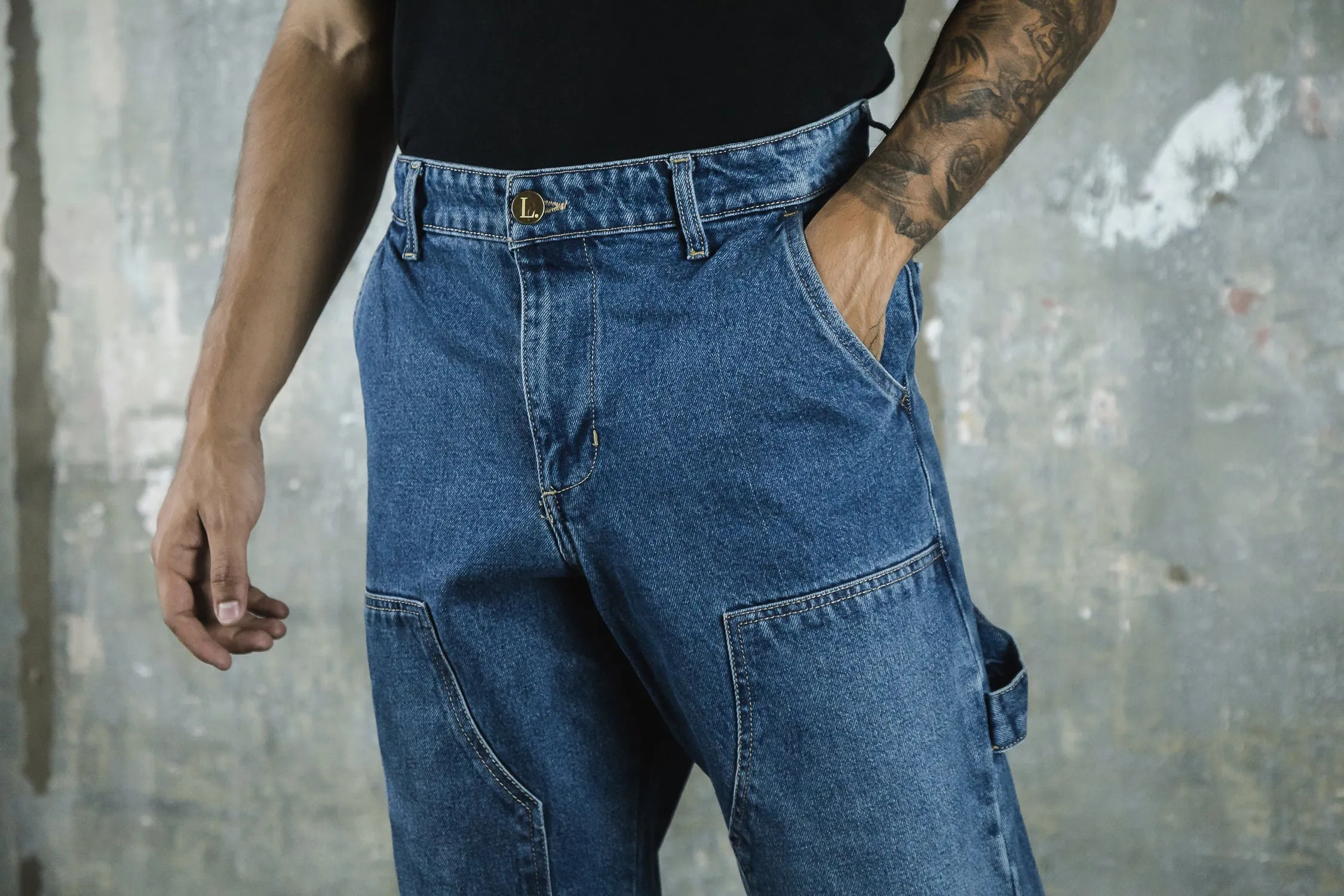 Lust Relaxed Fit Carpernter Jeans 'Indigo'