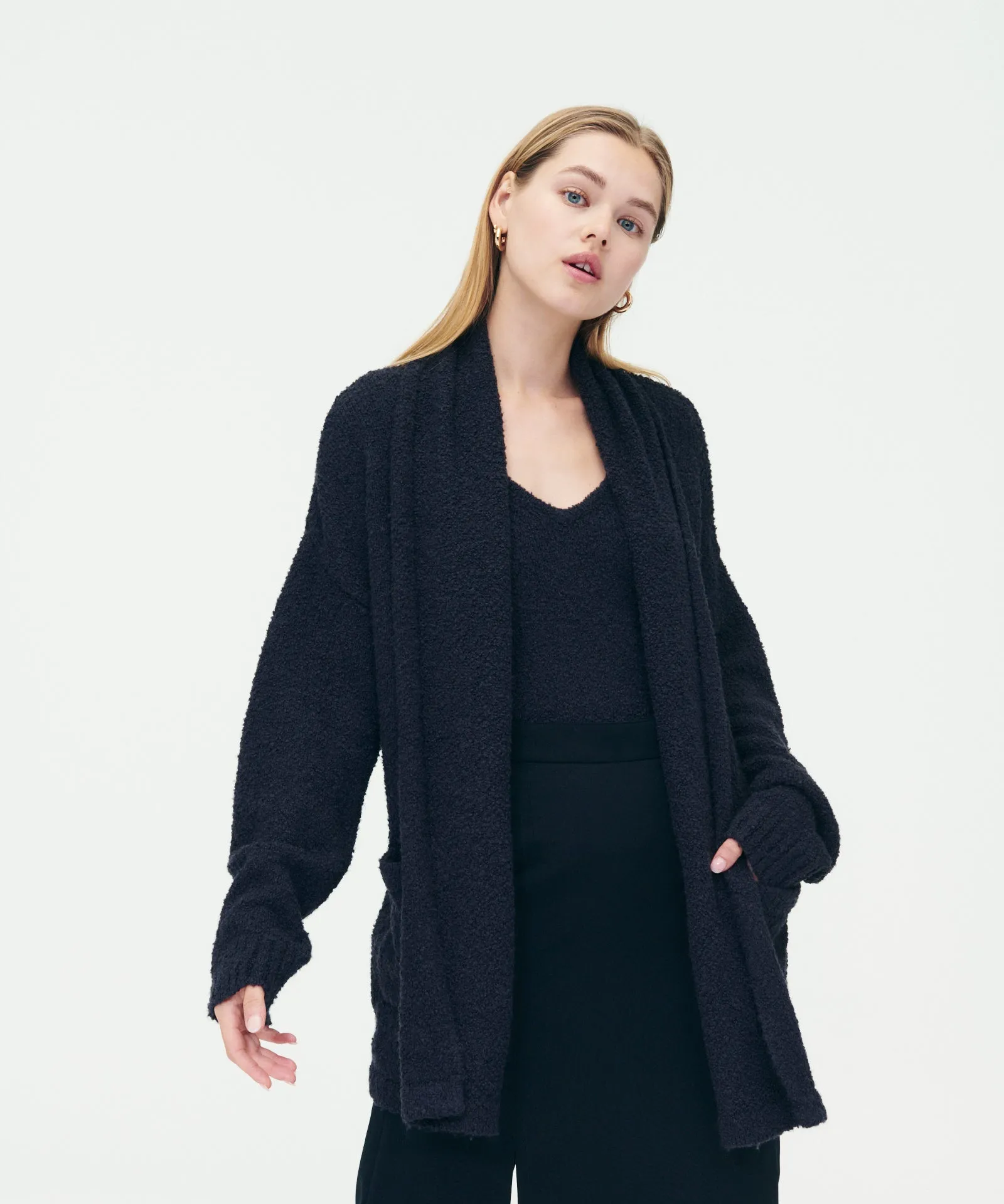 Luxe Boucle Knit Cardigan