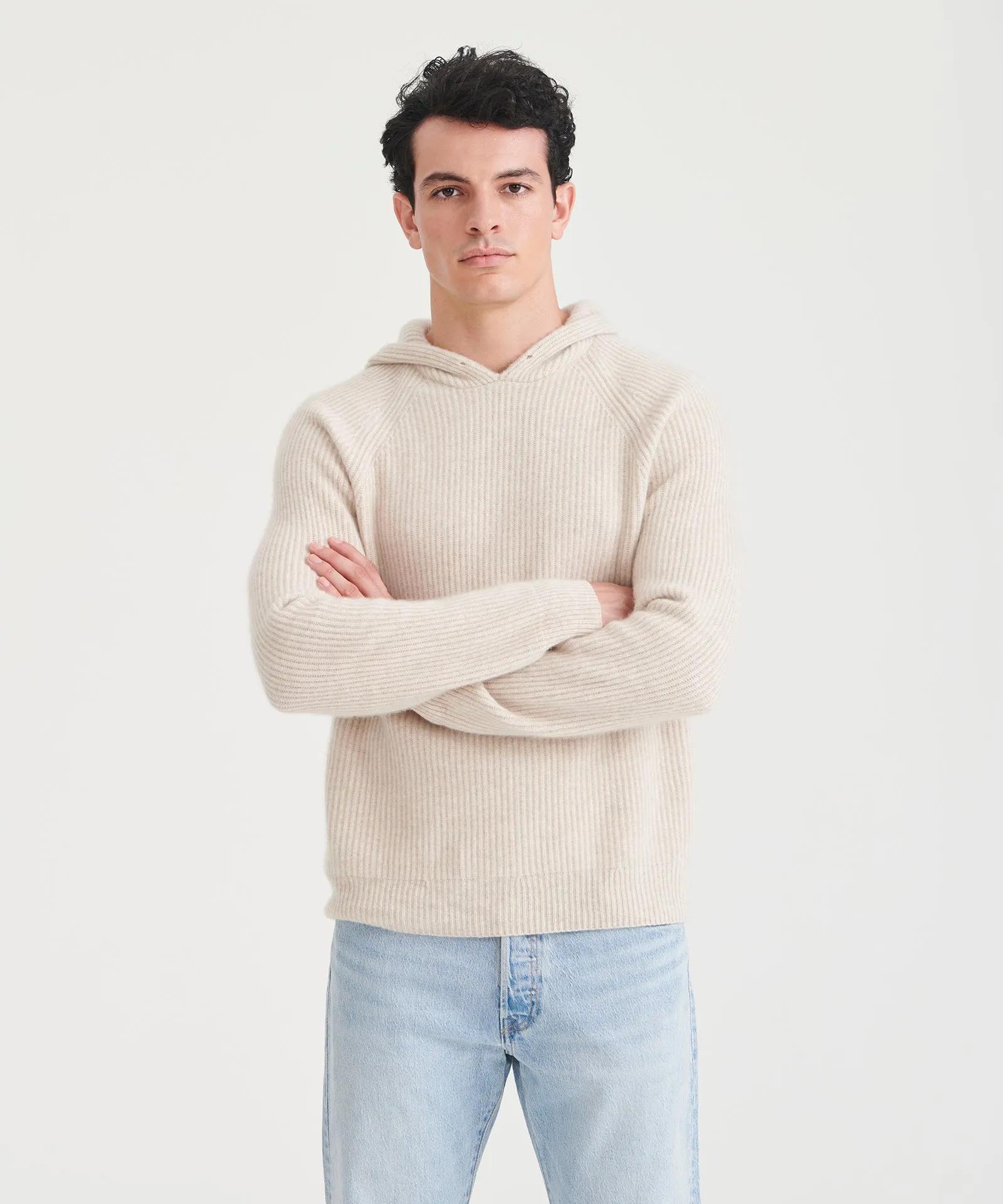 Luxe Cashmere Fisherman Hoodie