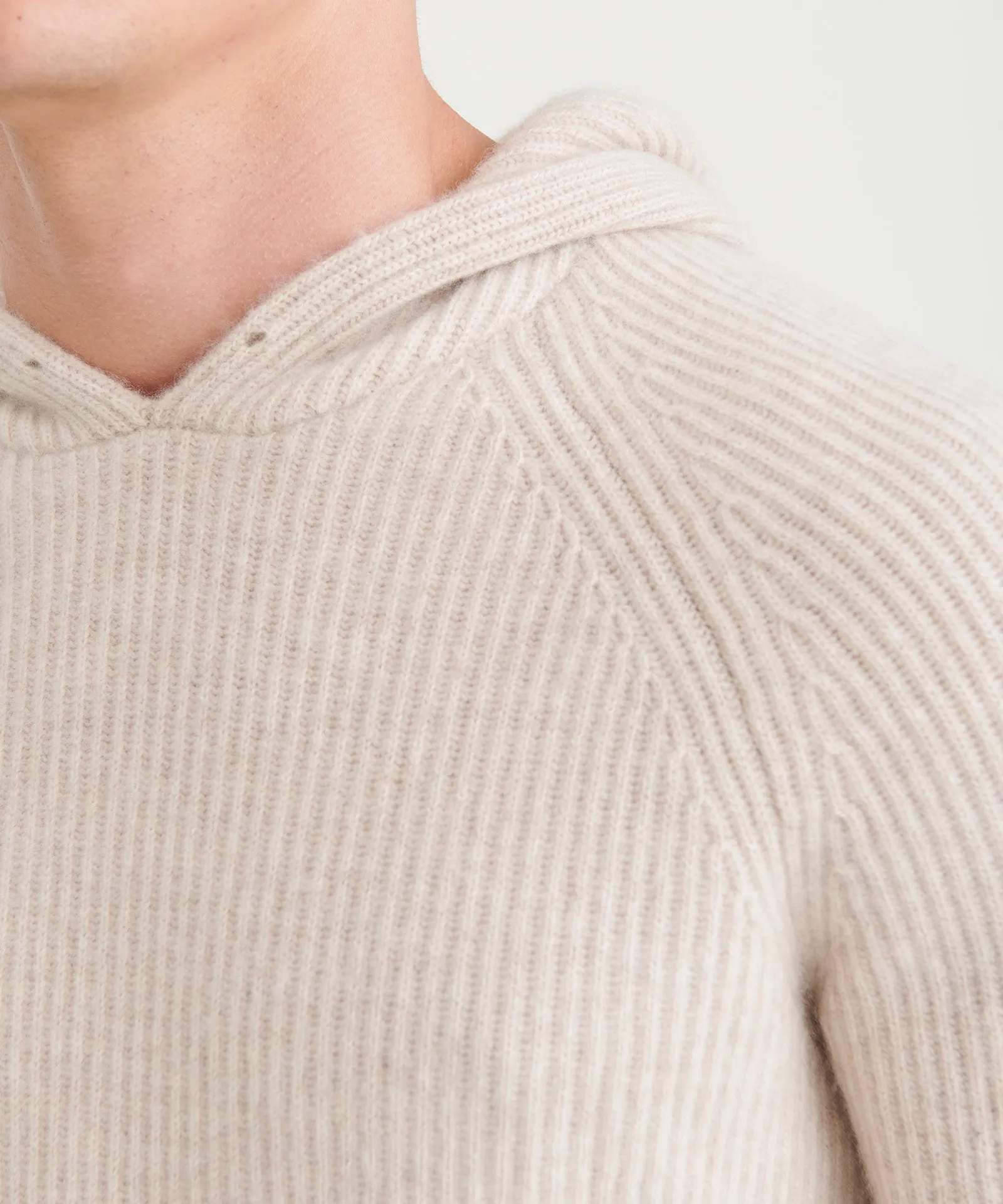 Luxe Cashmere Fisherman Hoodie