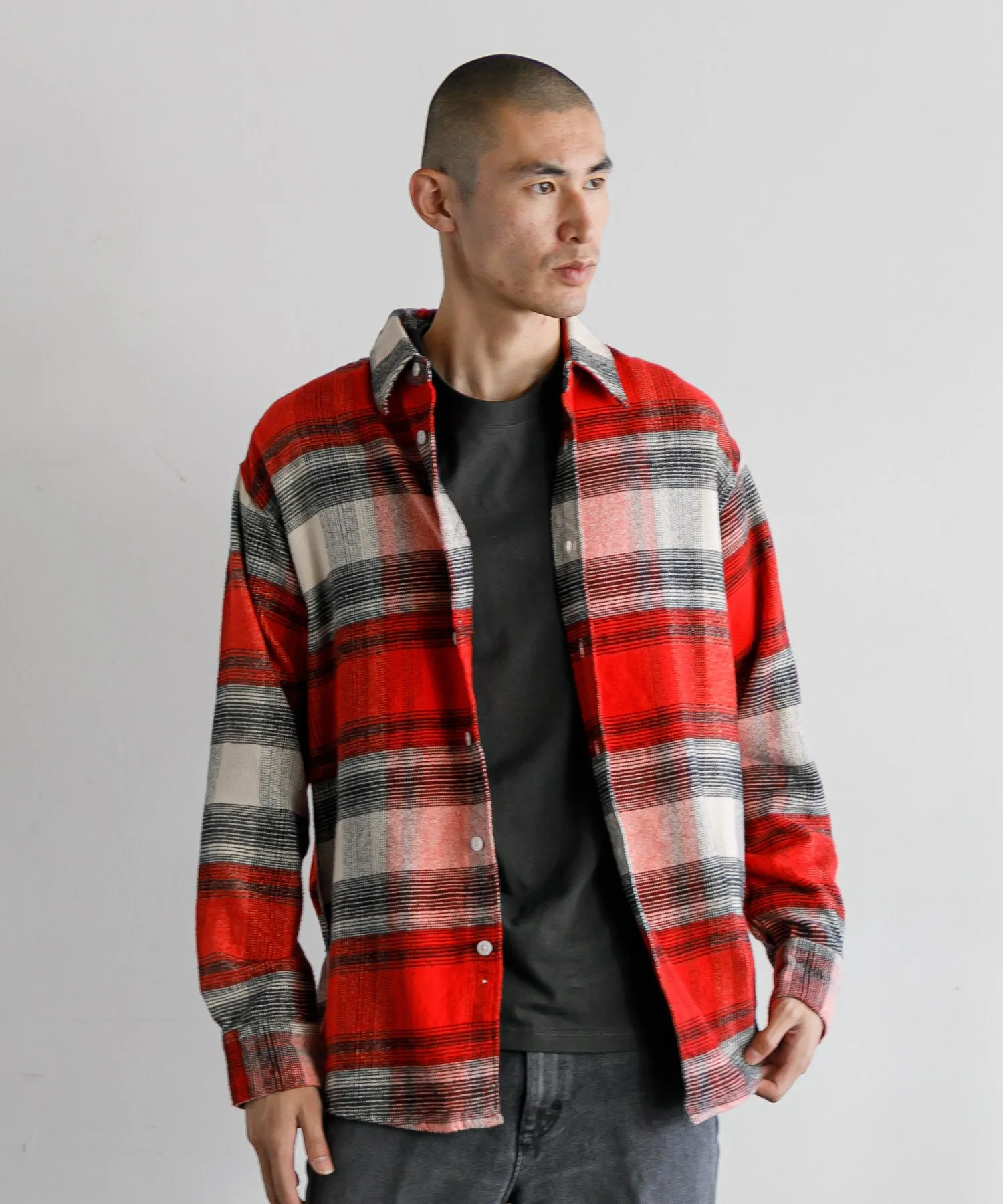 【MEN , WOMEN】NOMA t.d. Ombre Plaid Shirt