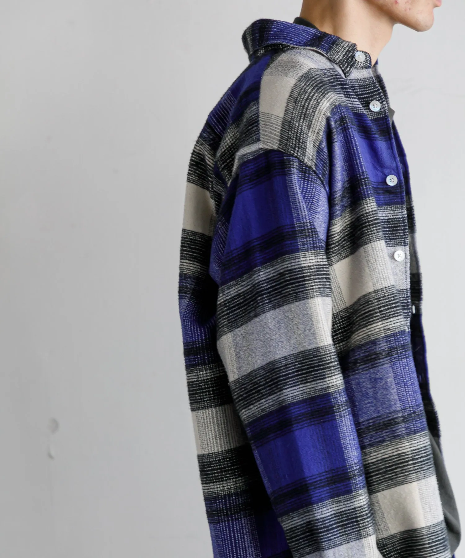 【MEN , WOMEN】NOMA t.d. Ombre Plaid Shirt