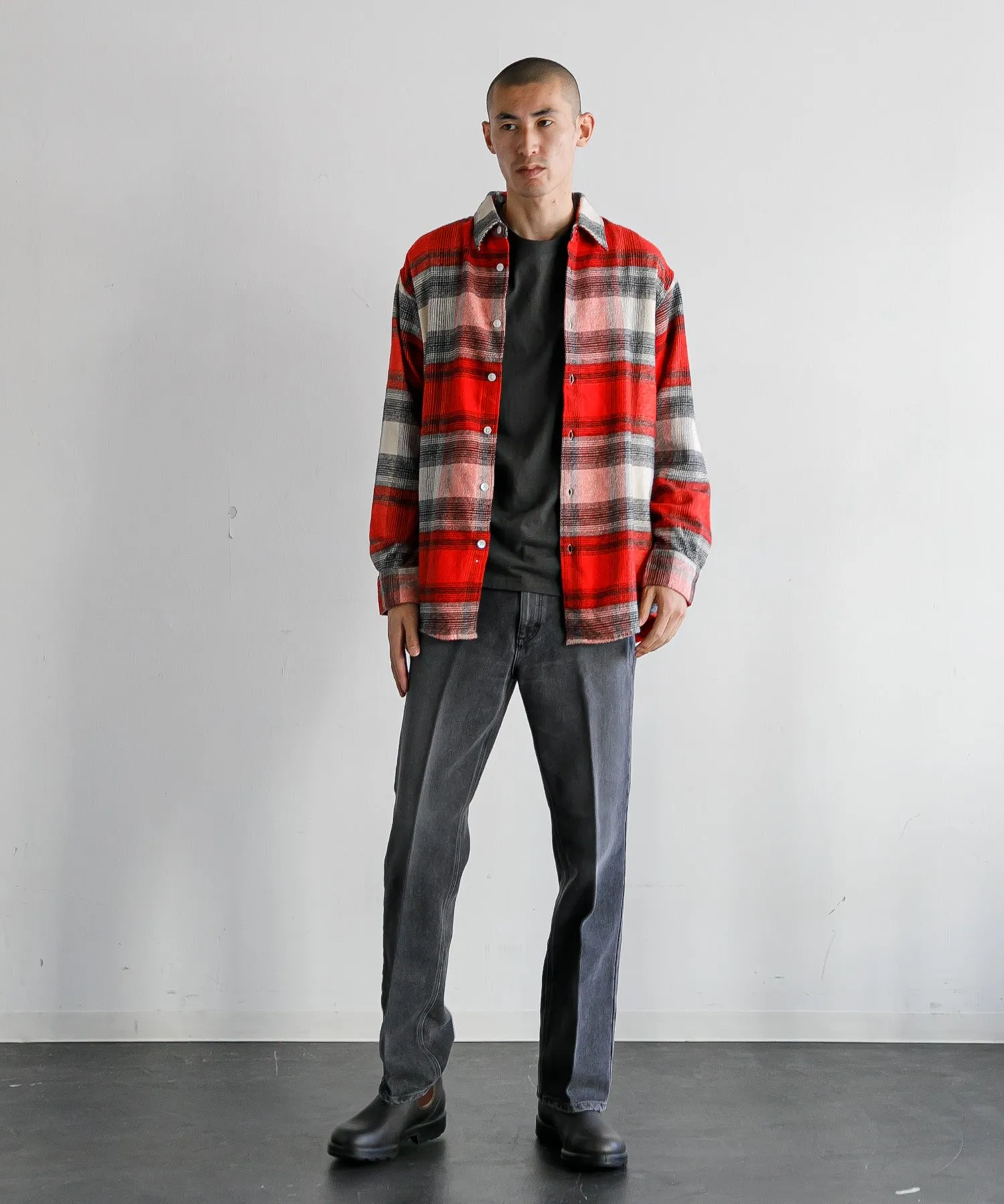 【MEN , WOMEN】NOMA t.d. Ombre Plaid Shirt