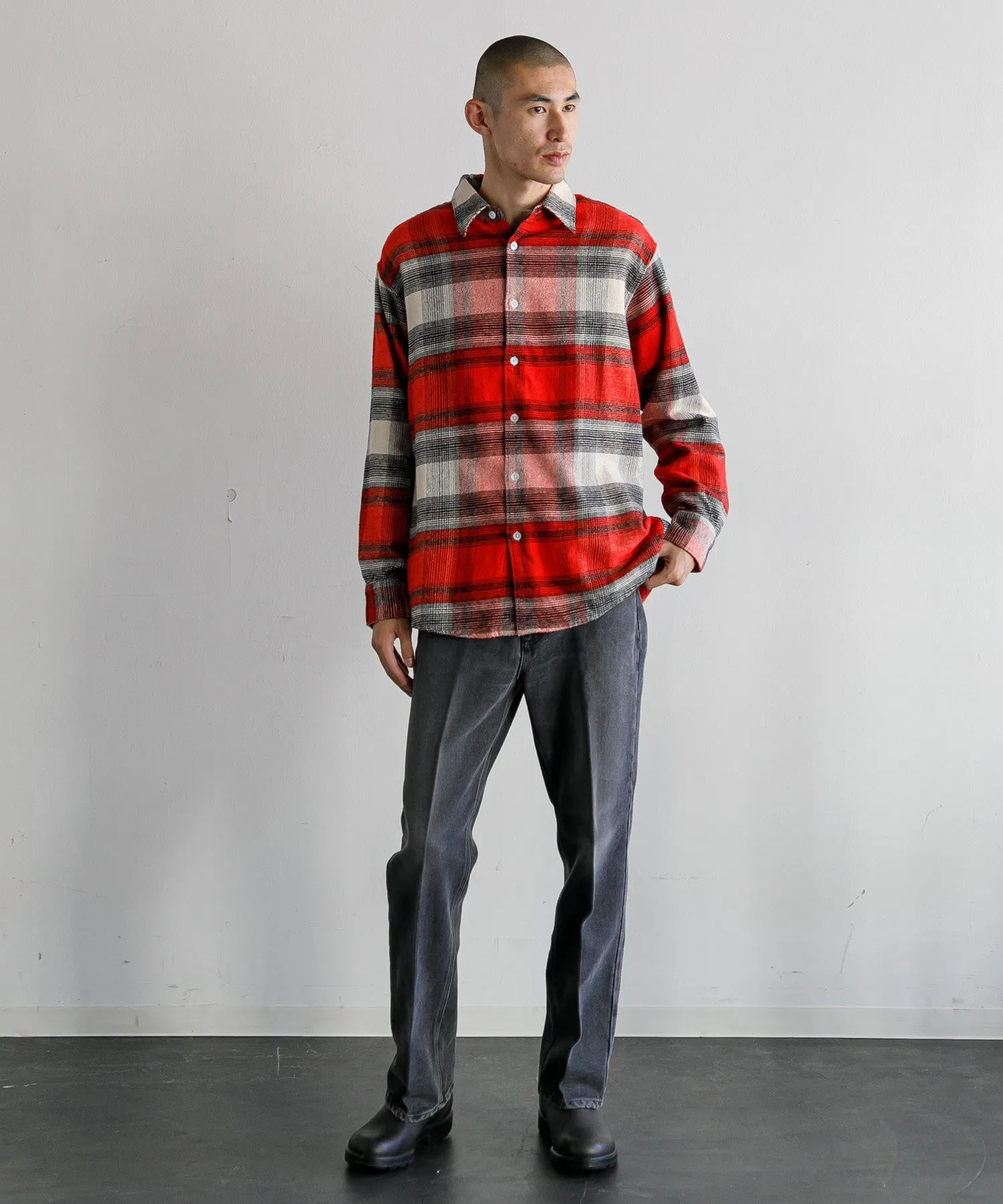 【MEN , WOMEN】NOMA t.d. Ombre Plaid Shirt