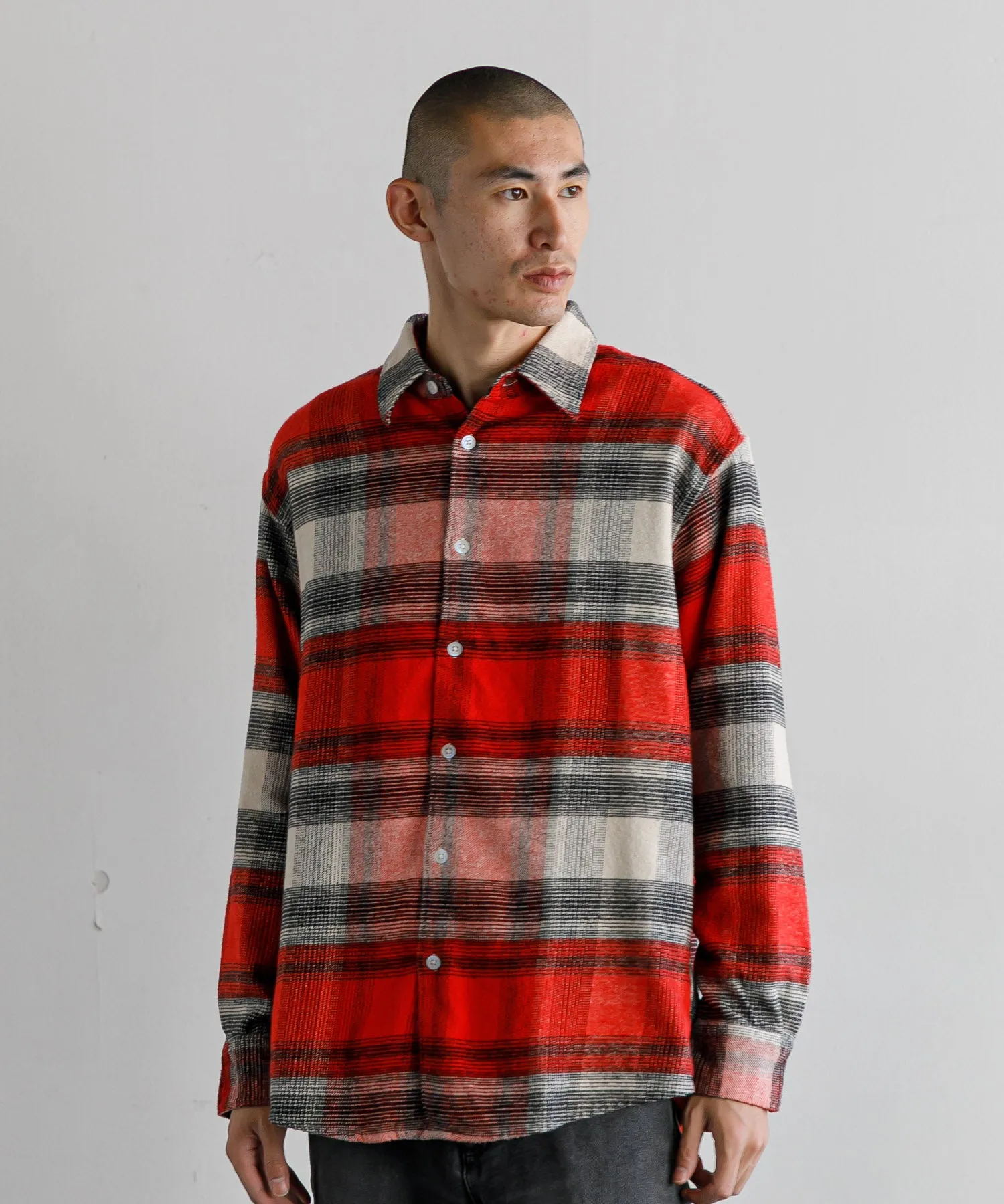 【MEN , WOMEN】NOMA t.d. Ombre Plaid Shirt