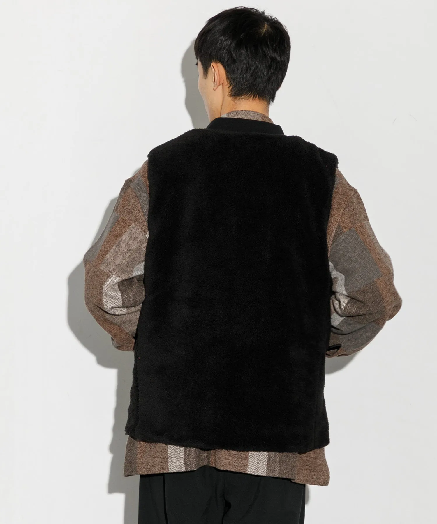 【MEN】ARMY TWILL DENIM  PE WEATHER REVERSIBLE VEST