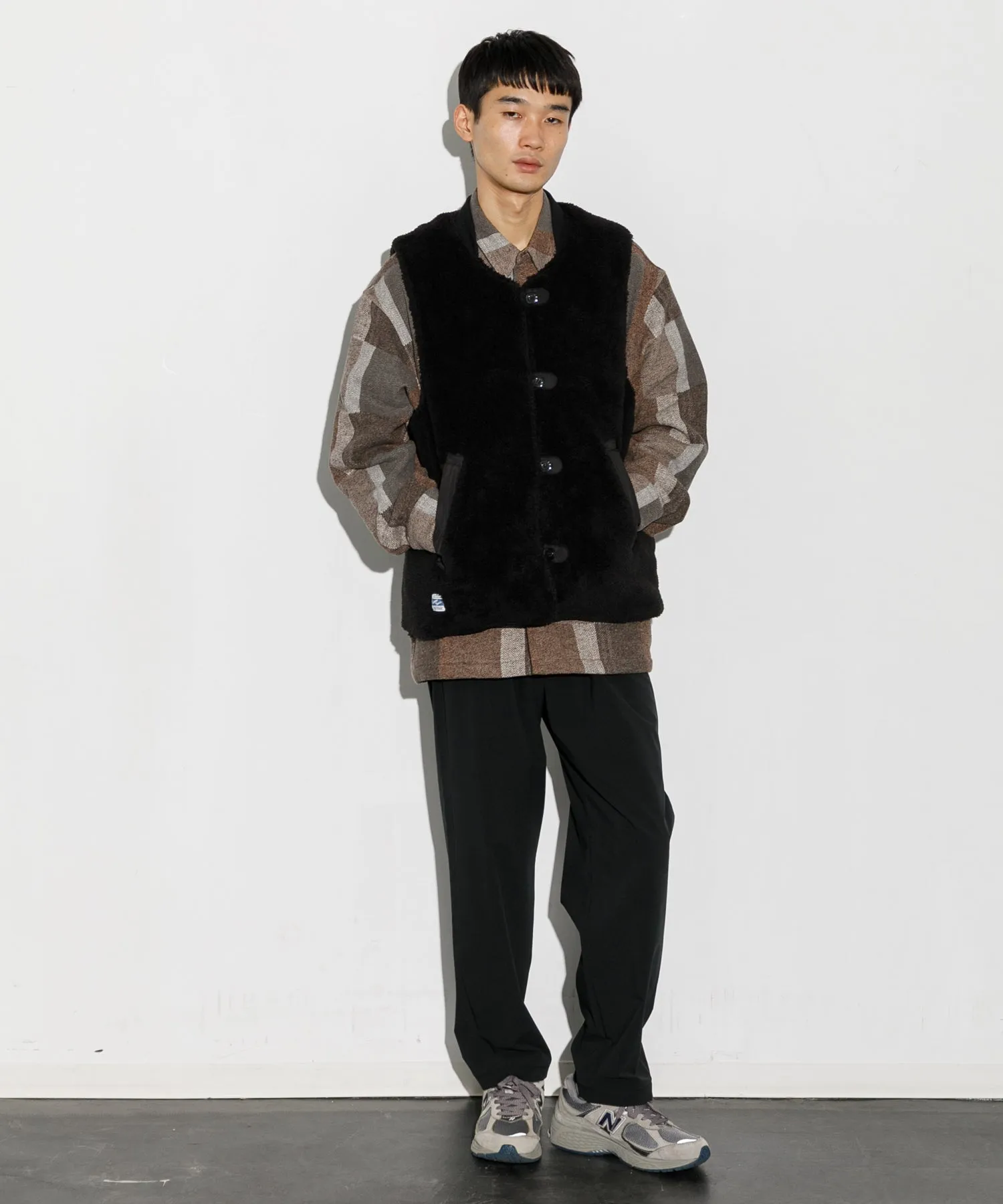 【MEN】ARMY TWILL DENIM  PE WEATHER REVERSIBLE VEST