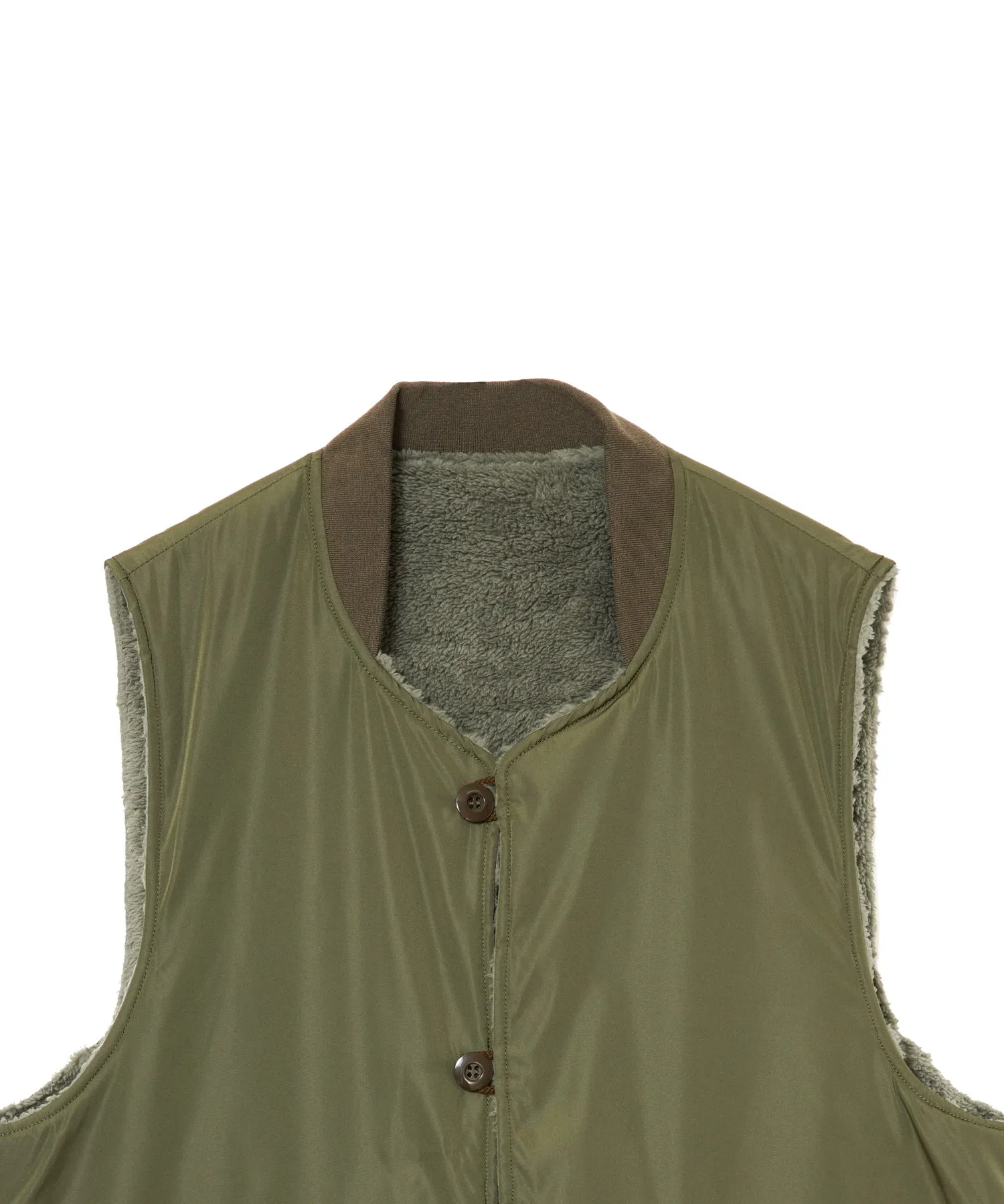 【MEN】ARMY TWILL DENIM  PE WEATHER REVERSIBLE VEST