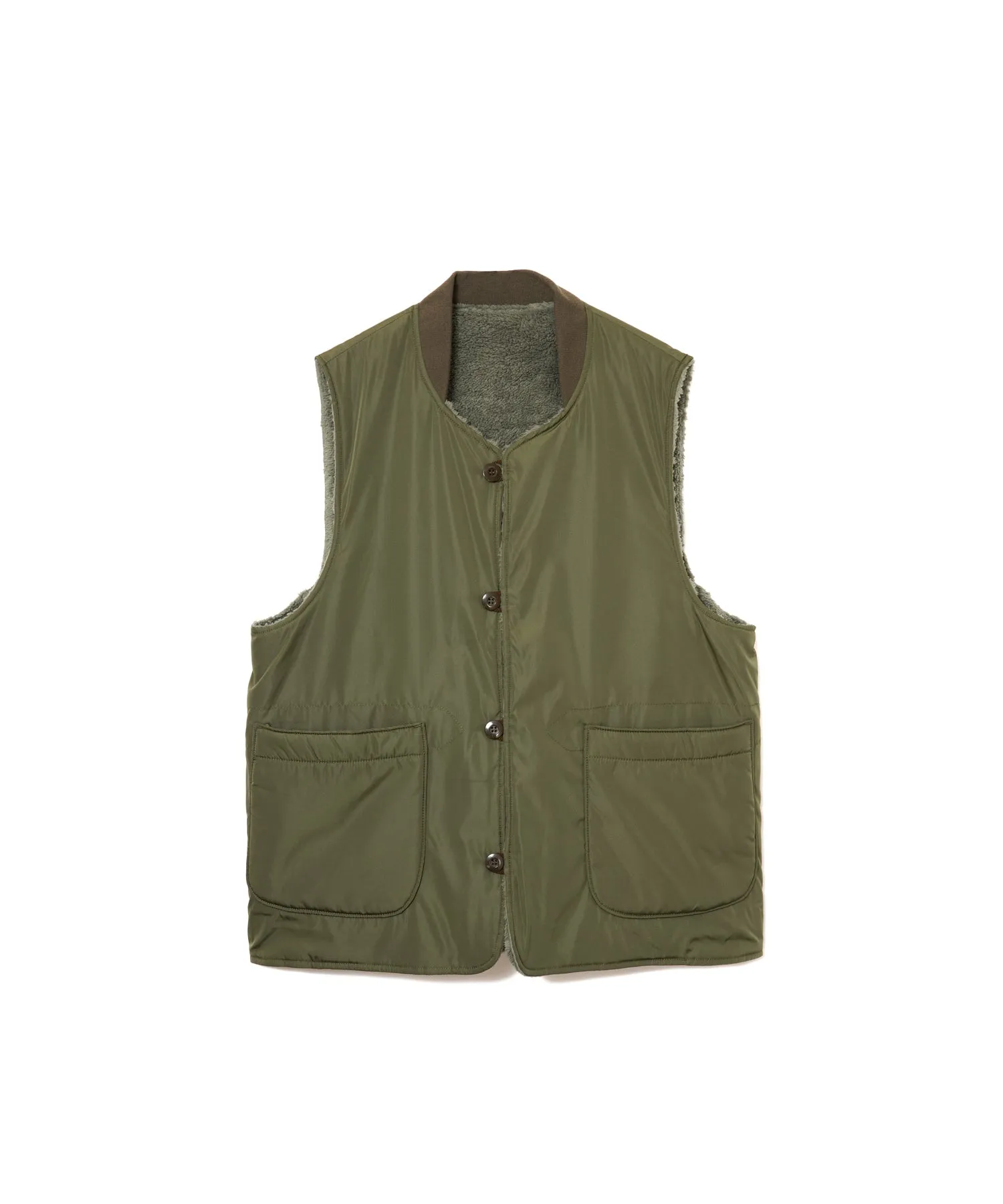 【MEN】ARMY TWILL DENIM  PE WEATHER REVERSIBLE VEST