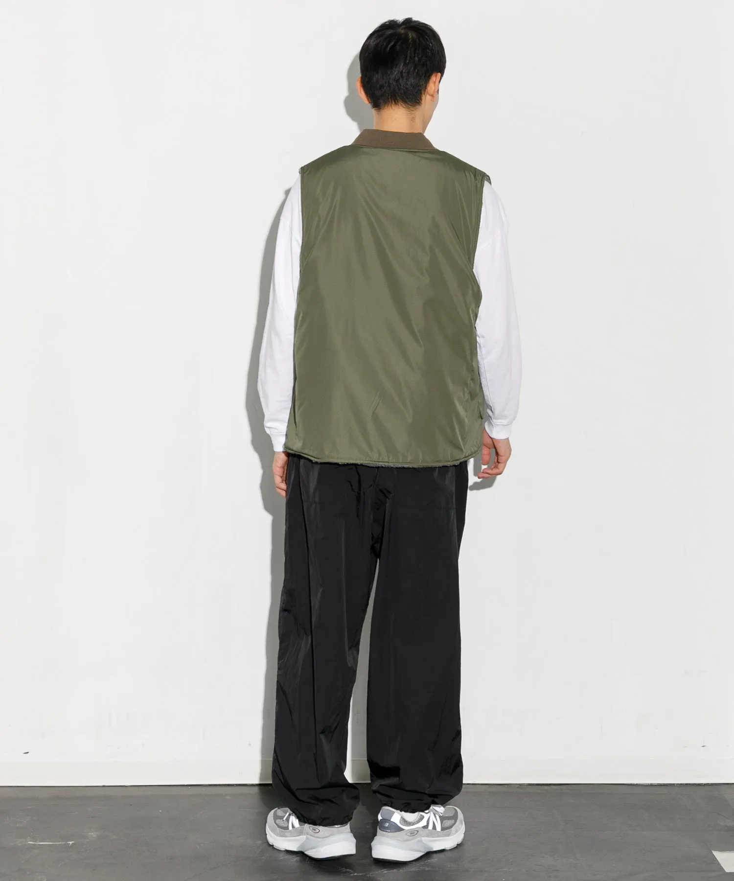 【MEN】ARMY TWILL DENIM  PE WEATHER REVERSIBLE VEST