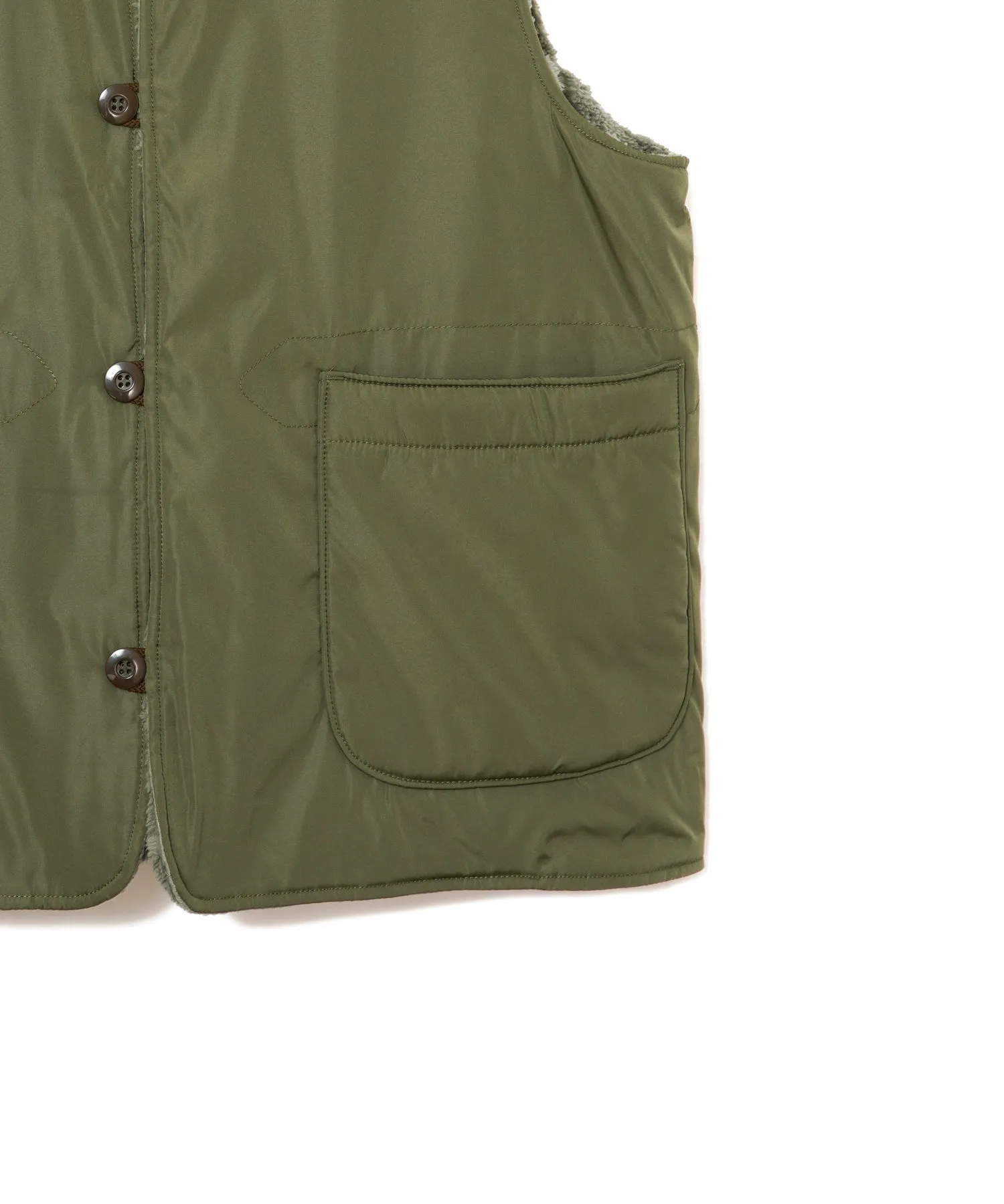 【MEN】ARMY TWILL DENIM  PE WEATHER REVERSIBLE VEST