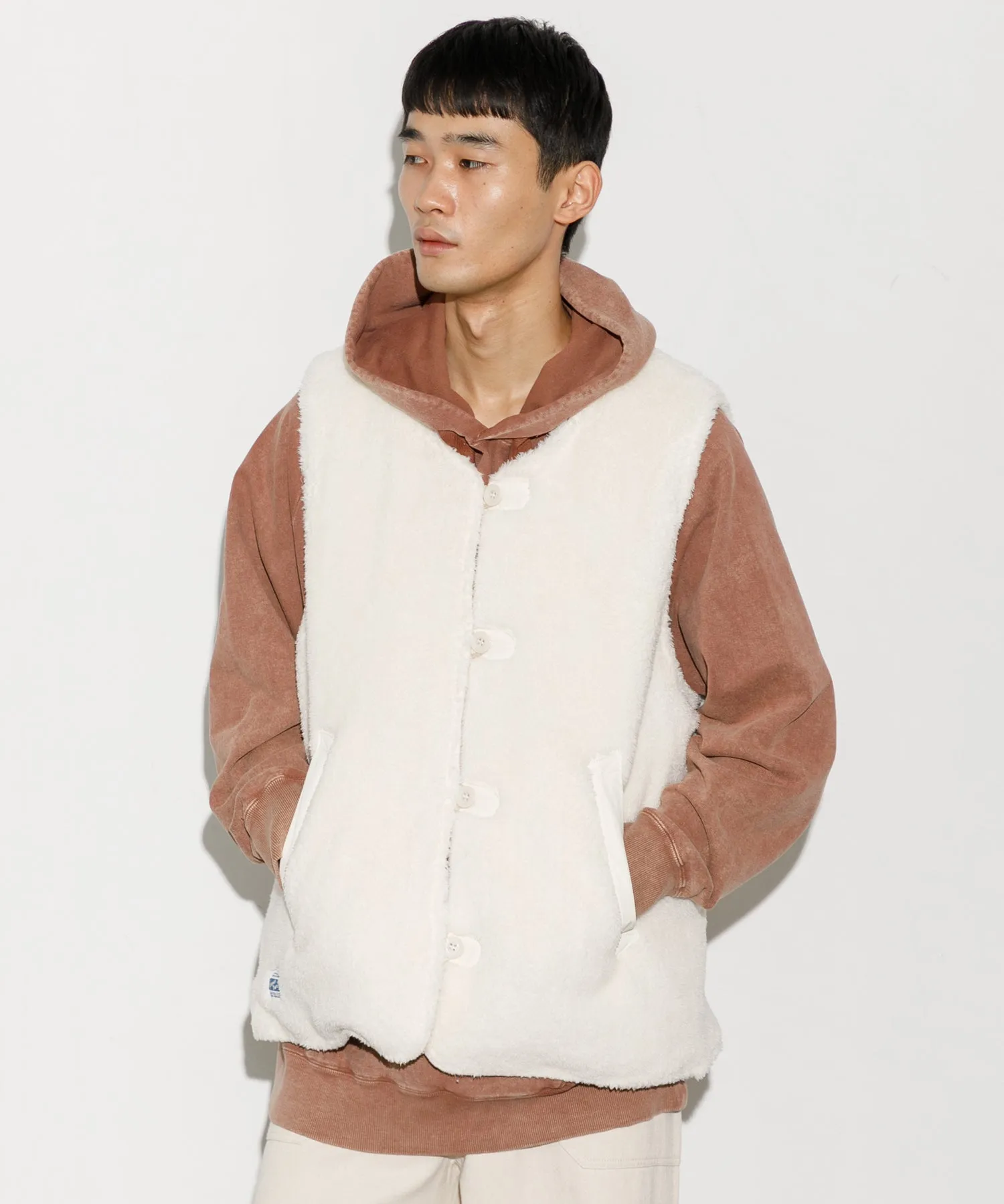 【MEN】ARMY TWILL DENIM  PE WEATHER REVERSIBLE VEST