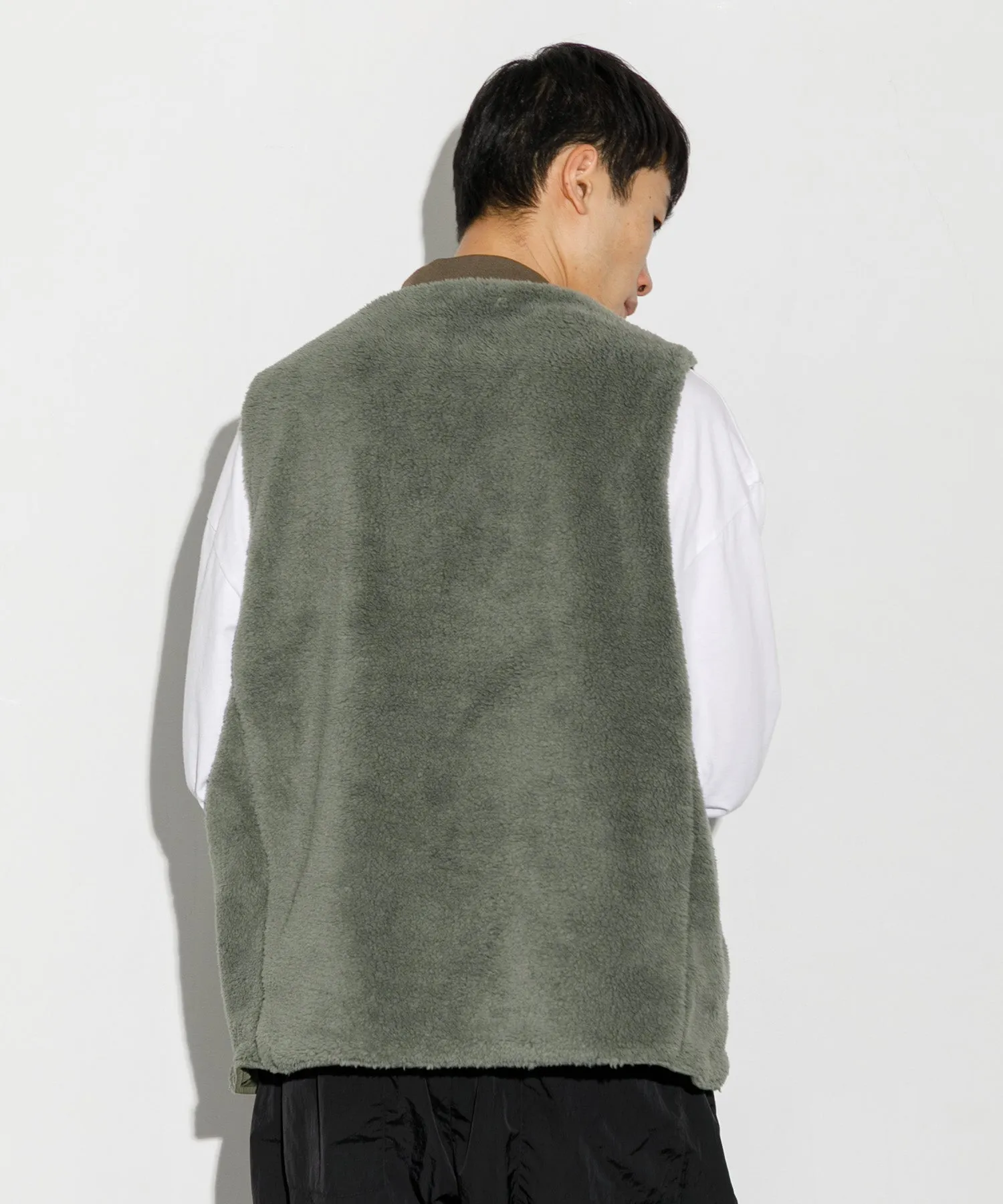 【MEN】ARMY TWILL DENIM  PE WEATHER REVERSIBLE VEST