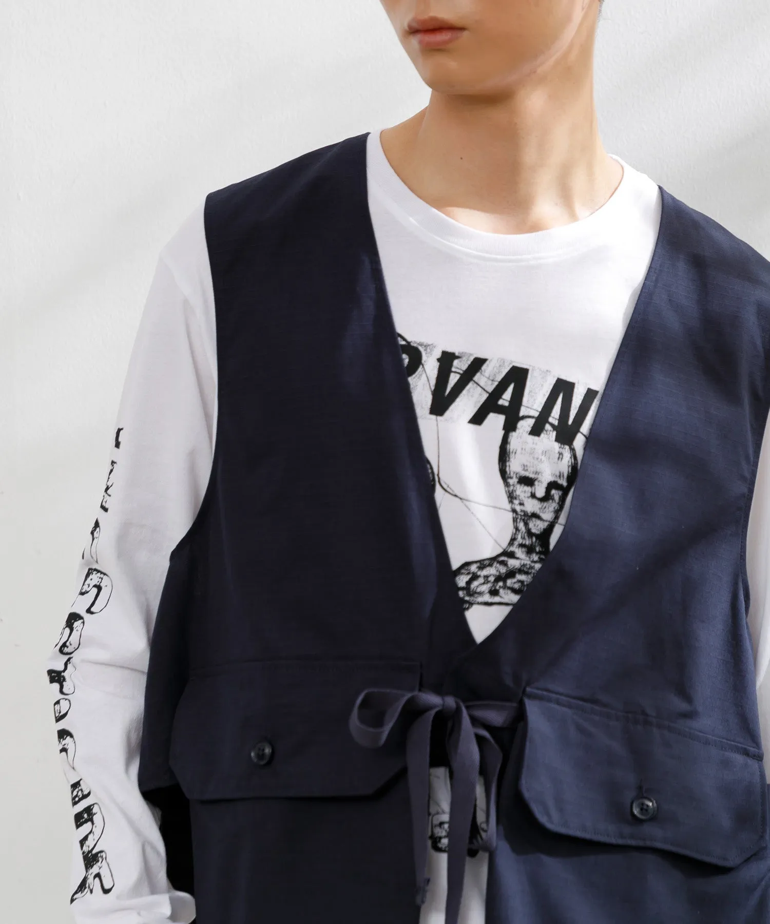 【MEN】ENGINEERED GARMENTS FOWL VEST - COTTON RIPSTOP