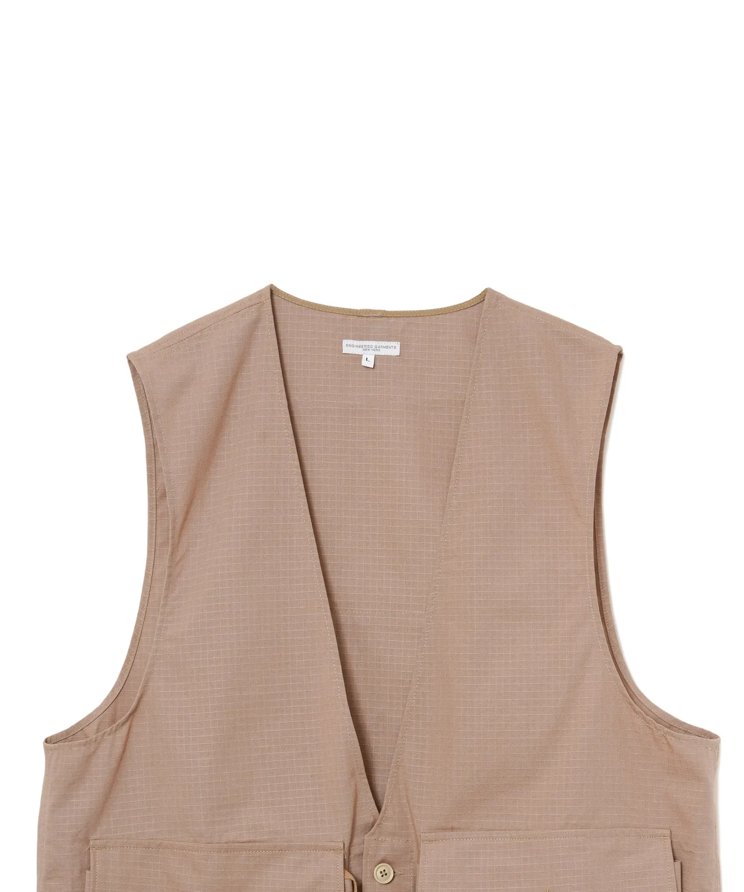 【MEN】ENGINEERED GARMENTS FOWL VEST - COTTON RIPSTOP