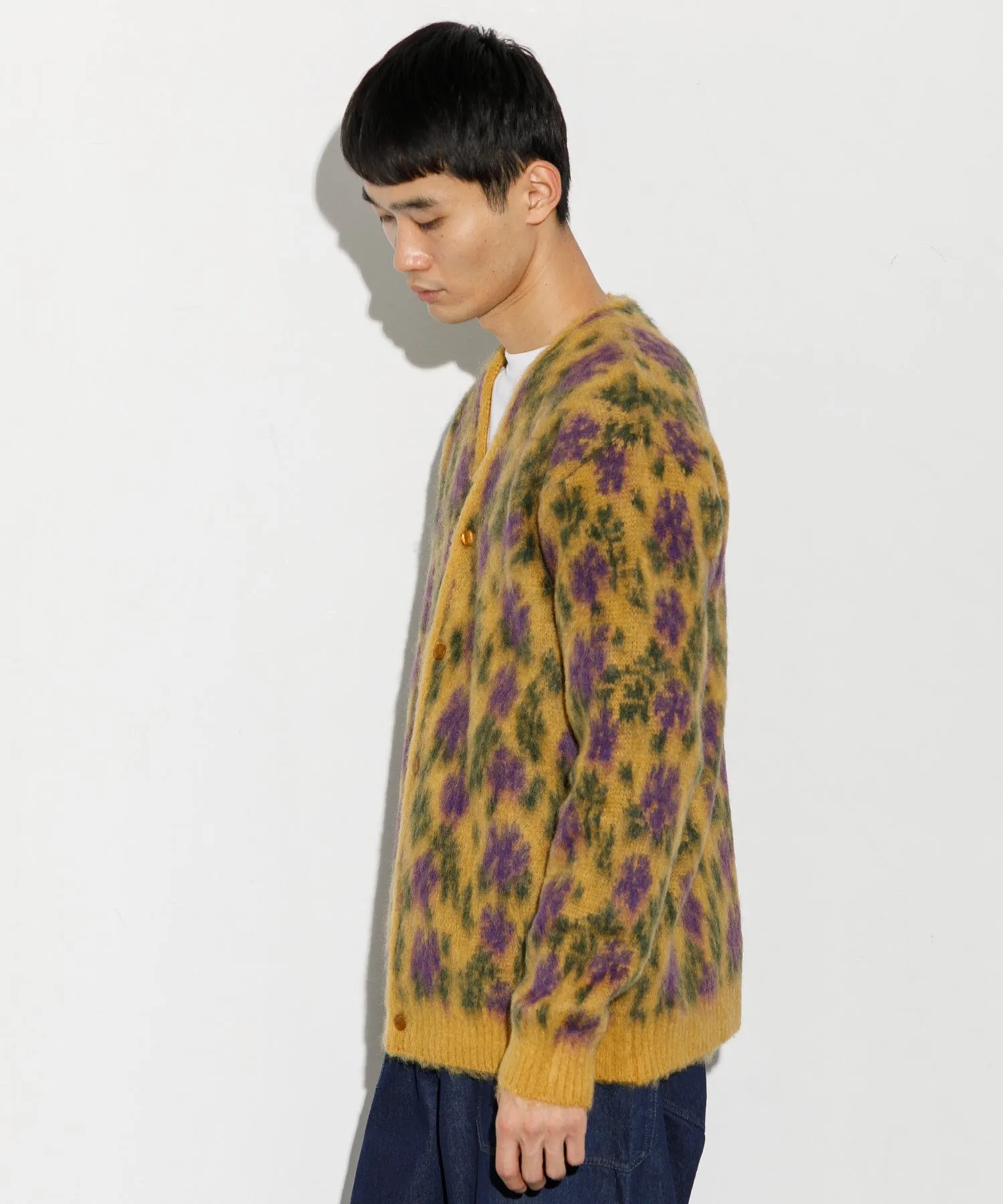 【MEN】NEEDLES Mohair Cardigan-Flower