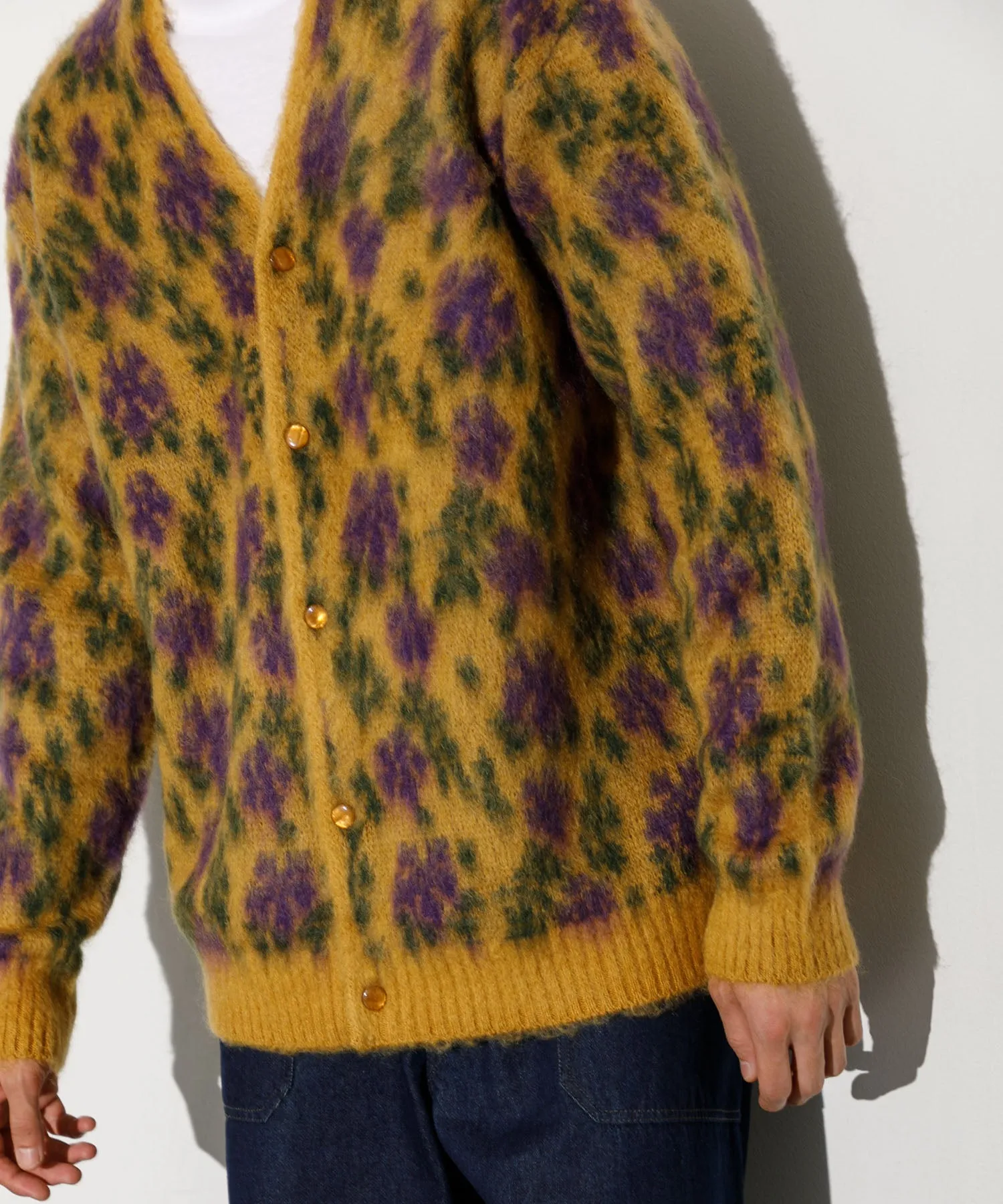 【MEN】NEEDLES Mohair Cardigan-Flower