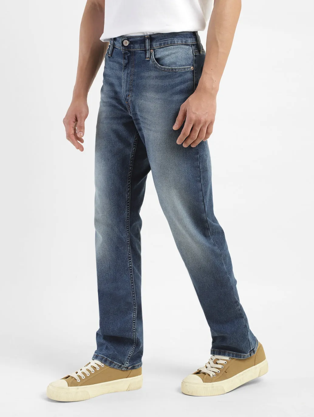 Men's 513 Blue Slim Straight Fit Jeans