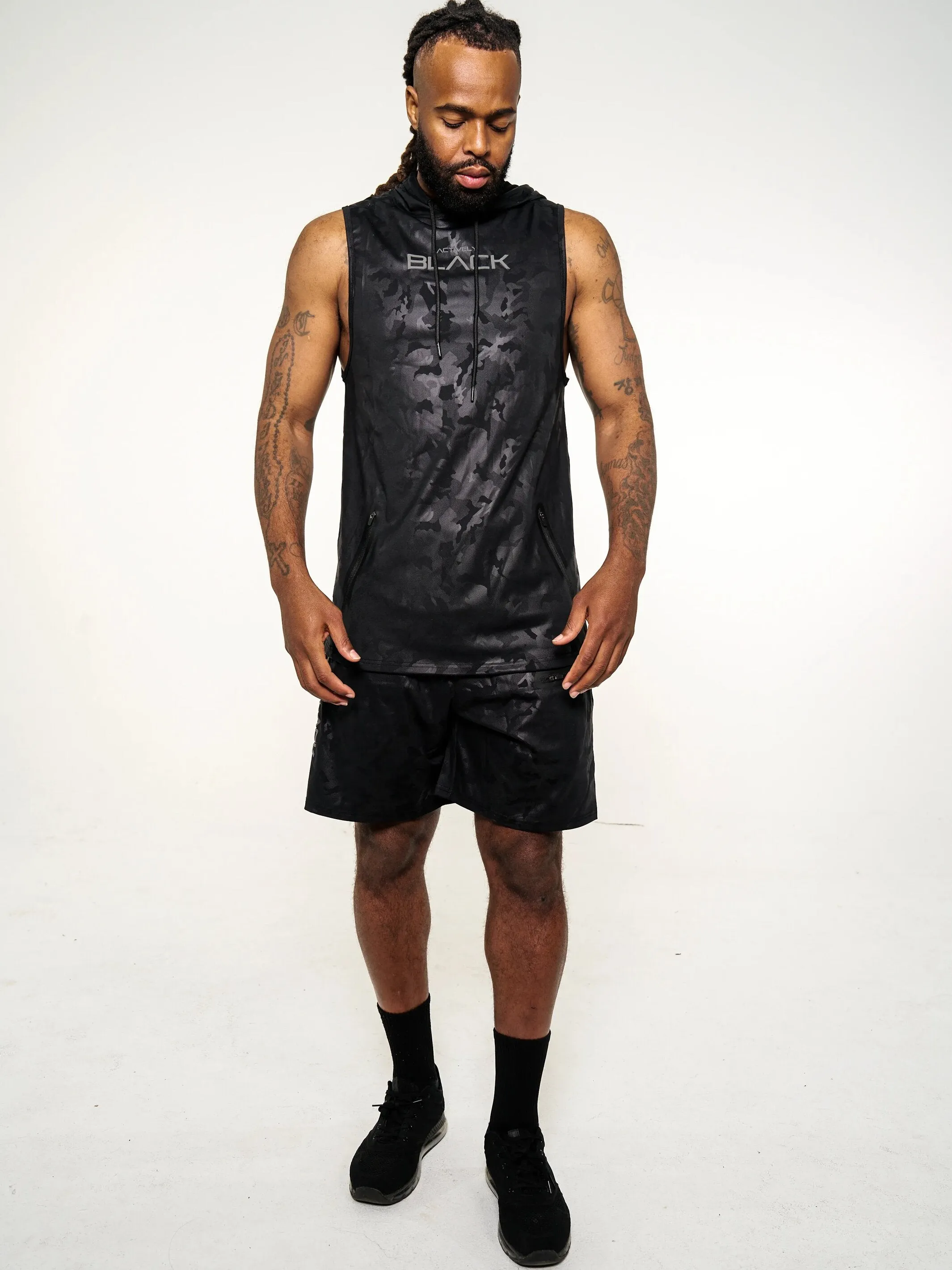 Men's Black Camo 2.0 Performance Shorts