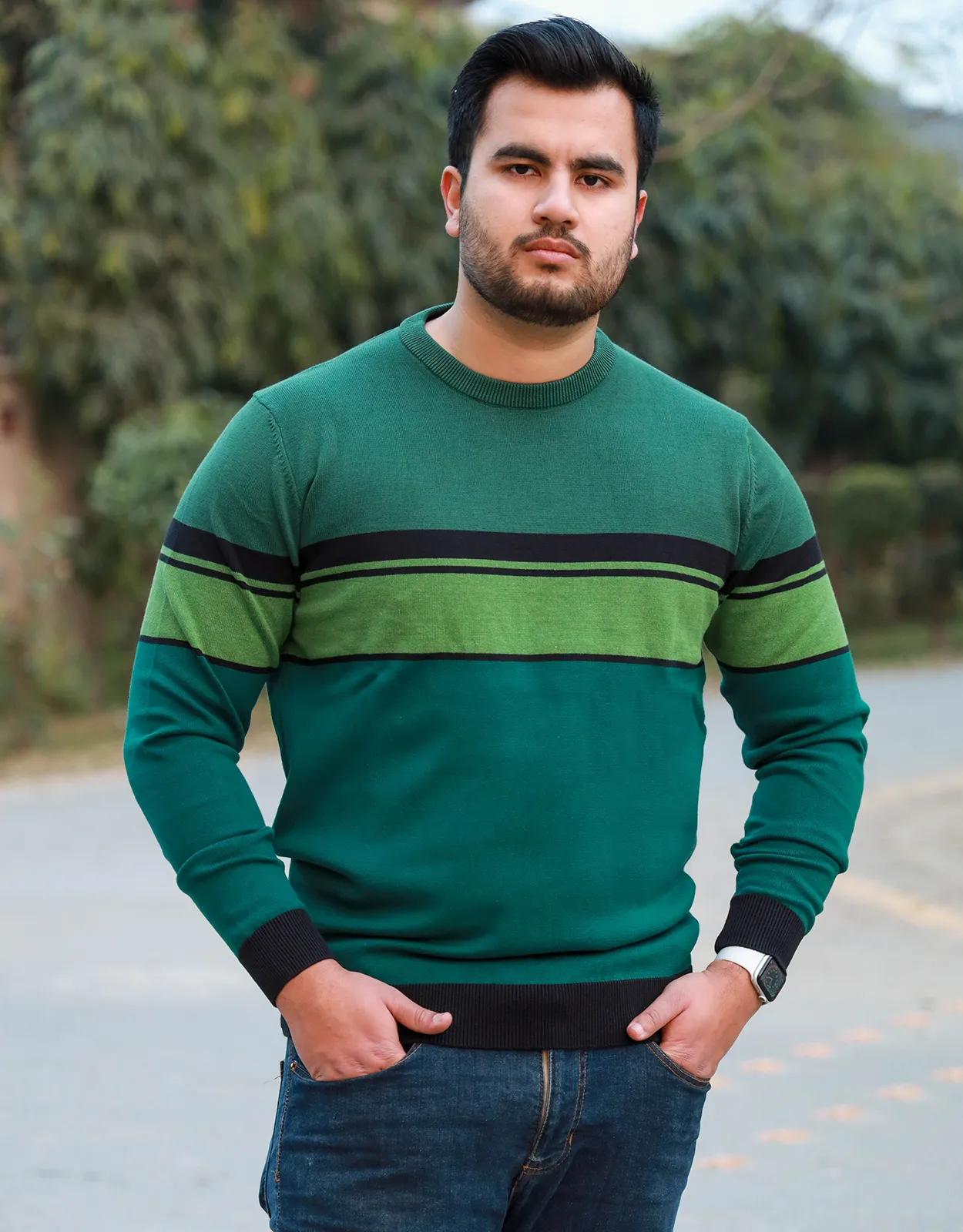 Men's Comfy Green Sweater