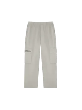 Mens Double Jersey Cargo Track Pants—stone