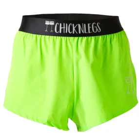 Men's Neon Green 2" Split Shorts