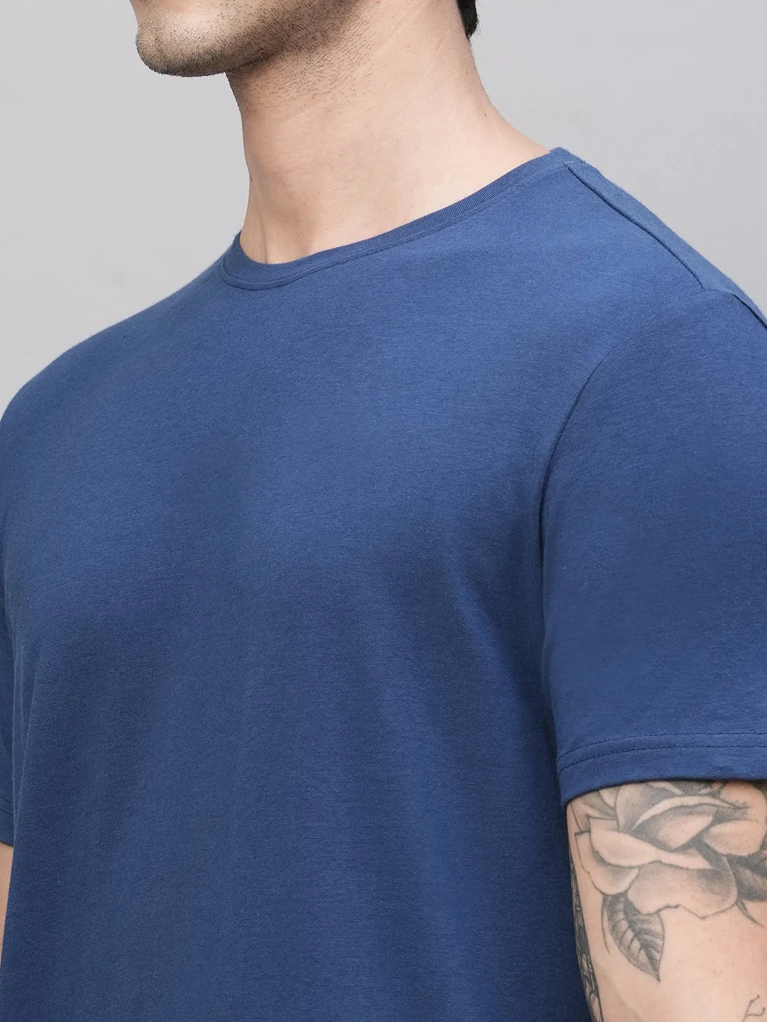 Men's Royal Cotton Bamboo Elastane Regular Fit Tshirt