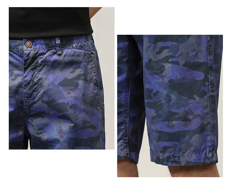 Men's Trends High Design Summer Style Loose Fit Camouflage Cargo Shorts | G3526