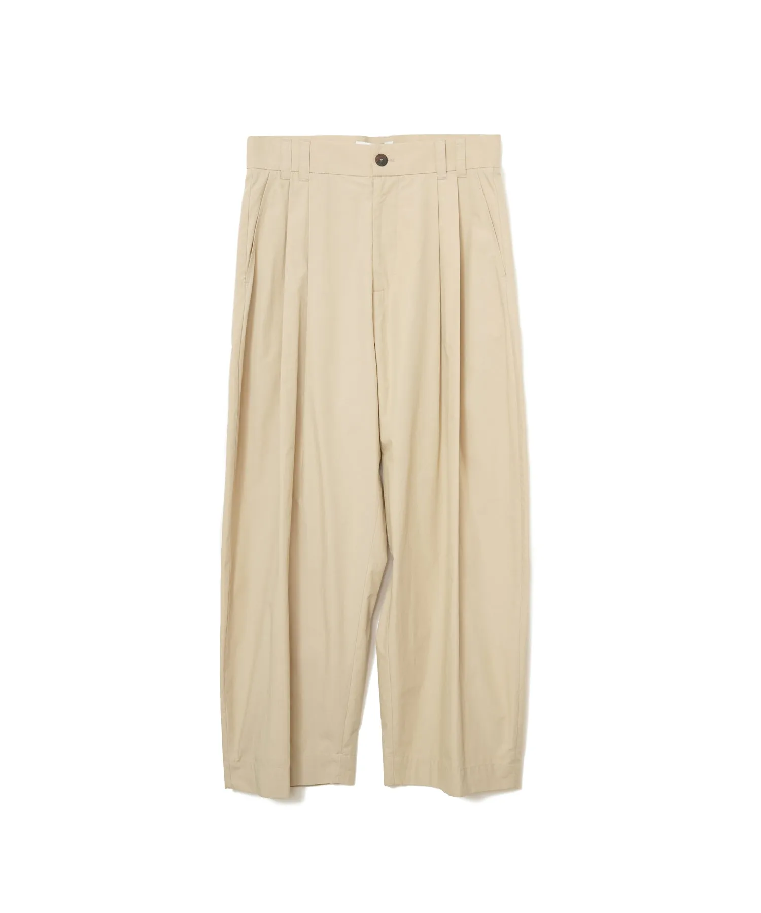 【MEN】STUDIO NICHOLSON YALE - POWDER COTTON DOUBLE PLEAT VOLUME PANT