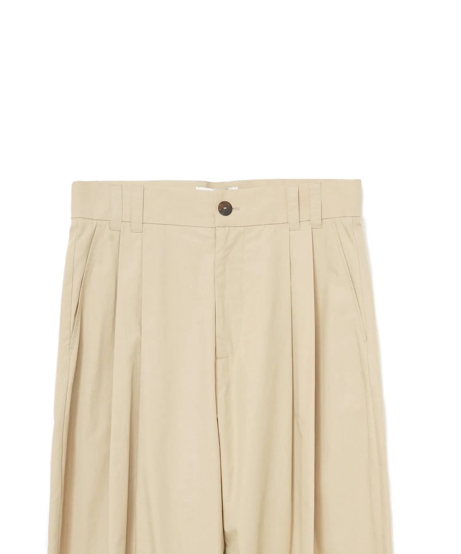 【MEN】STUDIO NICHOLSON YALE - POWDER COTTON DOUBLE PLEAT VOLUME PANT