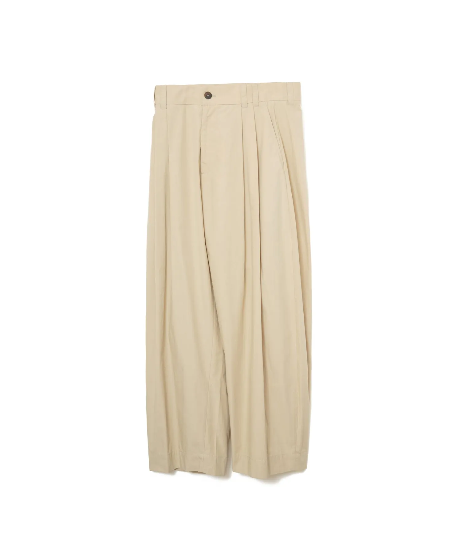 【MEN】STUDIO NICHOLSON YALE - POWDER COTTON DOUBLE PLEAT VOLUME PANT