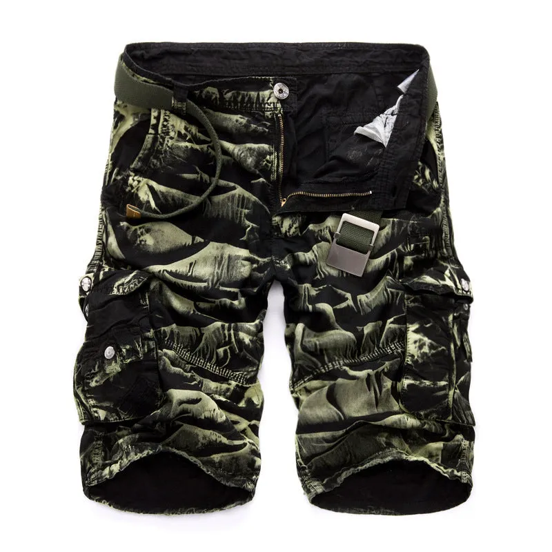 Military Cargo Shorts Men Summer Camouflage Pure Cotton Brand Clothing Comfortable Men Tactical Camo Cargo Shorts