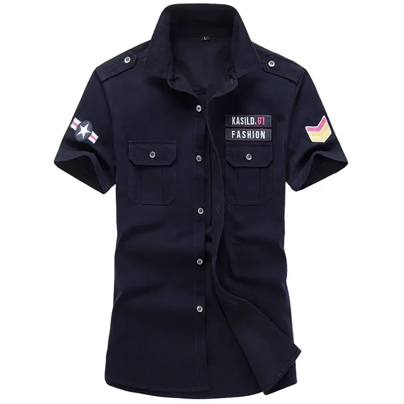 Military Shirt Men's Army Style Tacitcal Short Sleeve Shirts