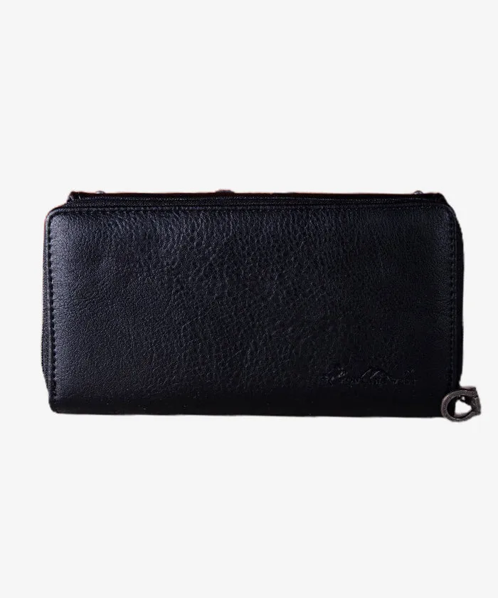 Montana West Feather Whipstitch Wallet