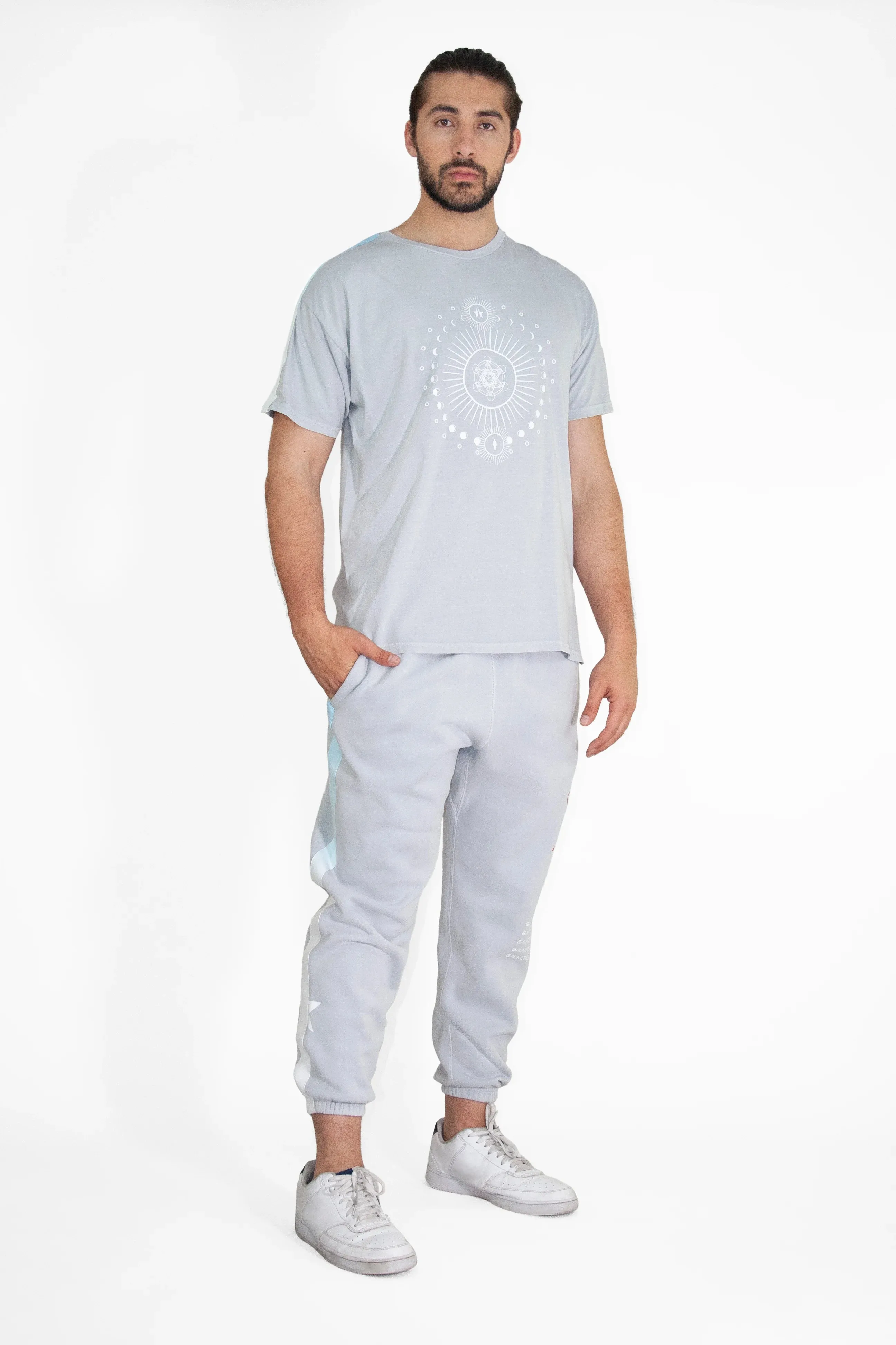 Moon Metatron Tee in Galactic Gray