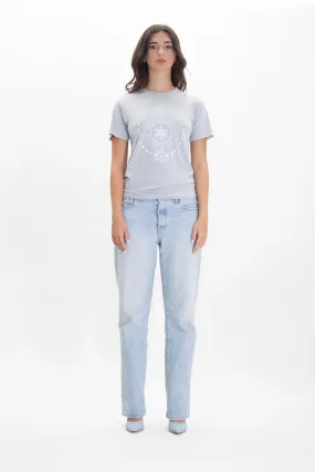 Moon Metatron Tee in Galactic Gray