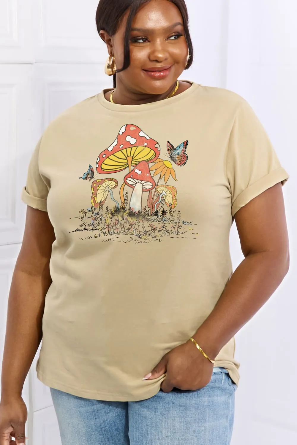 Mushroom Butterfly T-Shirt ( 4 Colors / S - 3X)