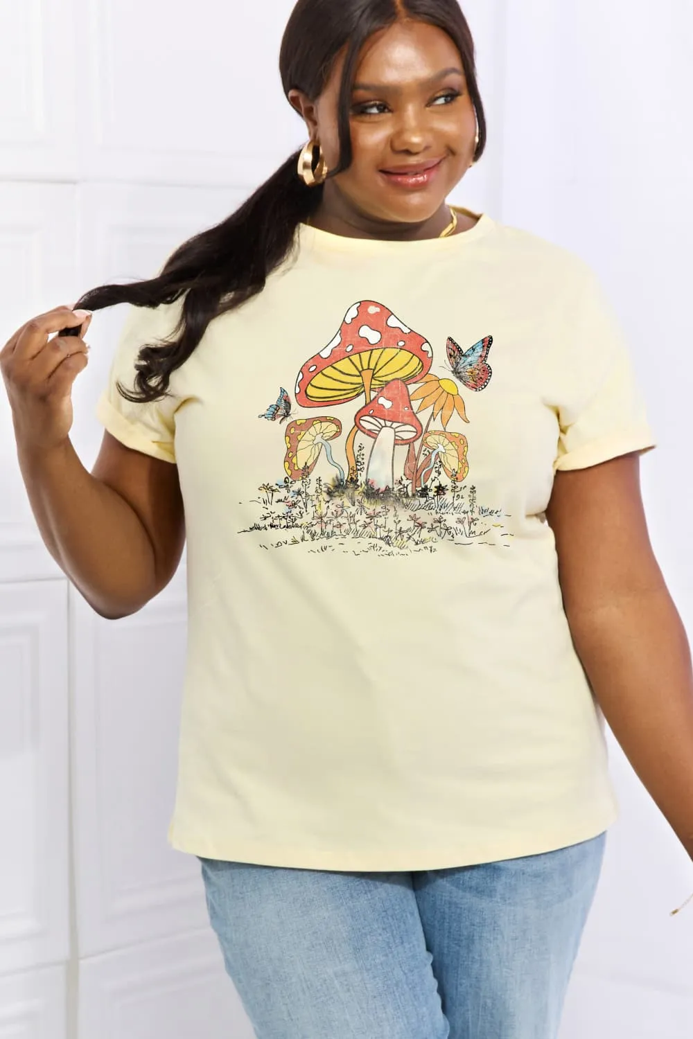 Mushroom Butterfly T-Shirt ( 4 Colors / S - 3X)