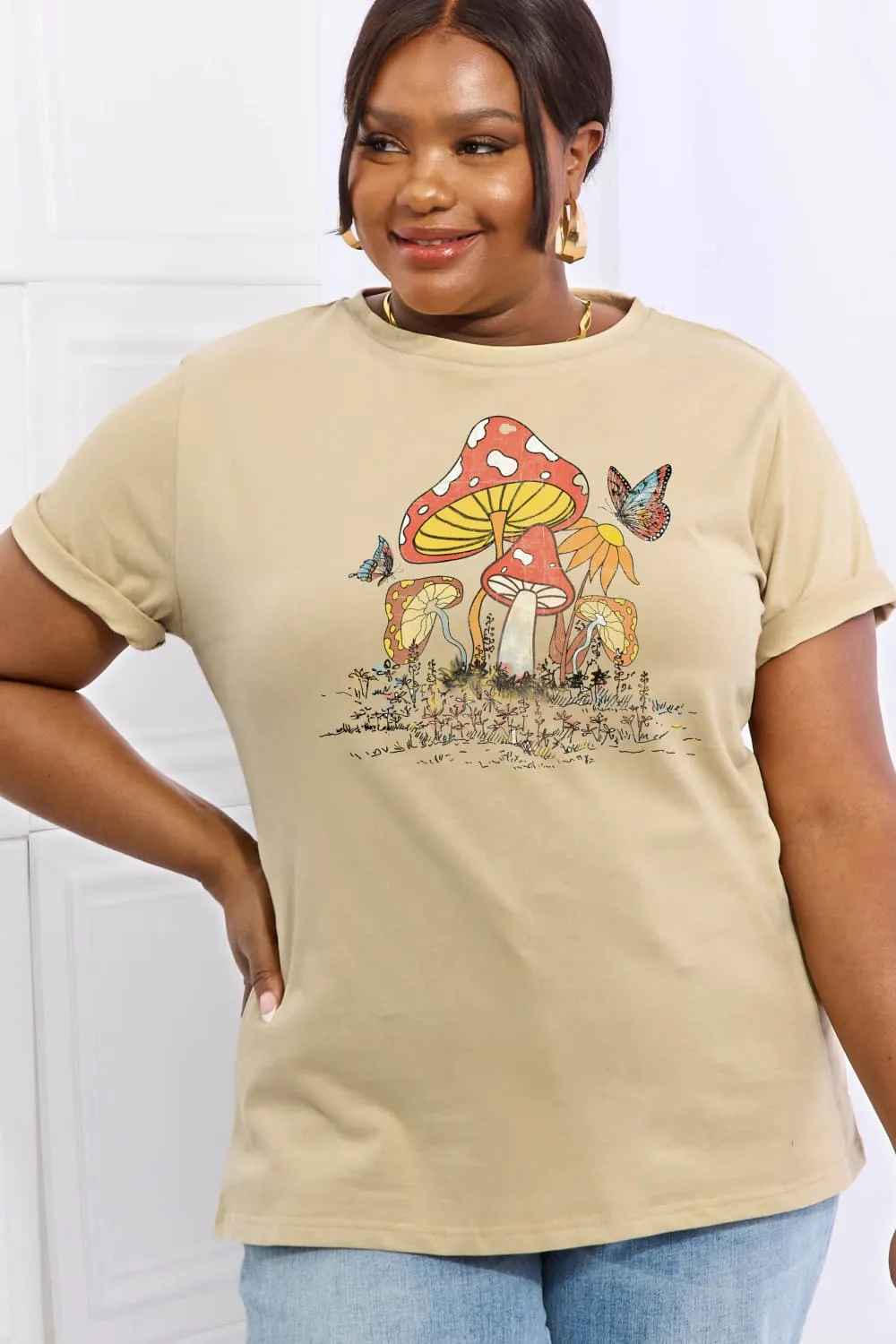 Mushroom Butterfly T-Shirt ( 4 Colors / S - 3X)