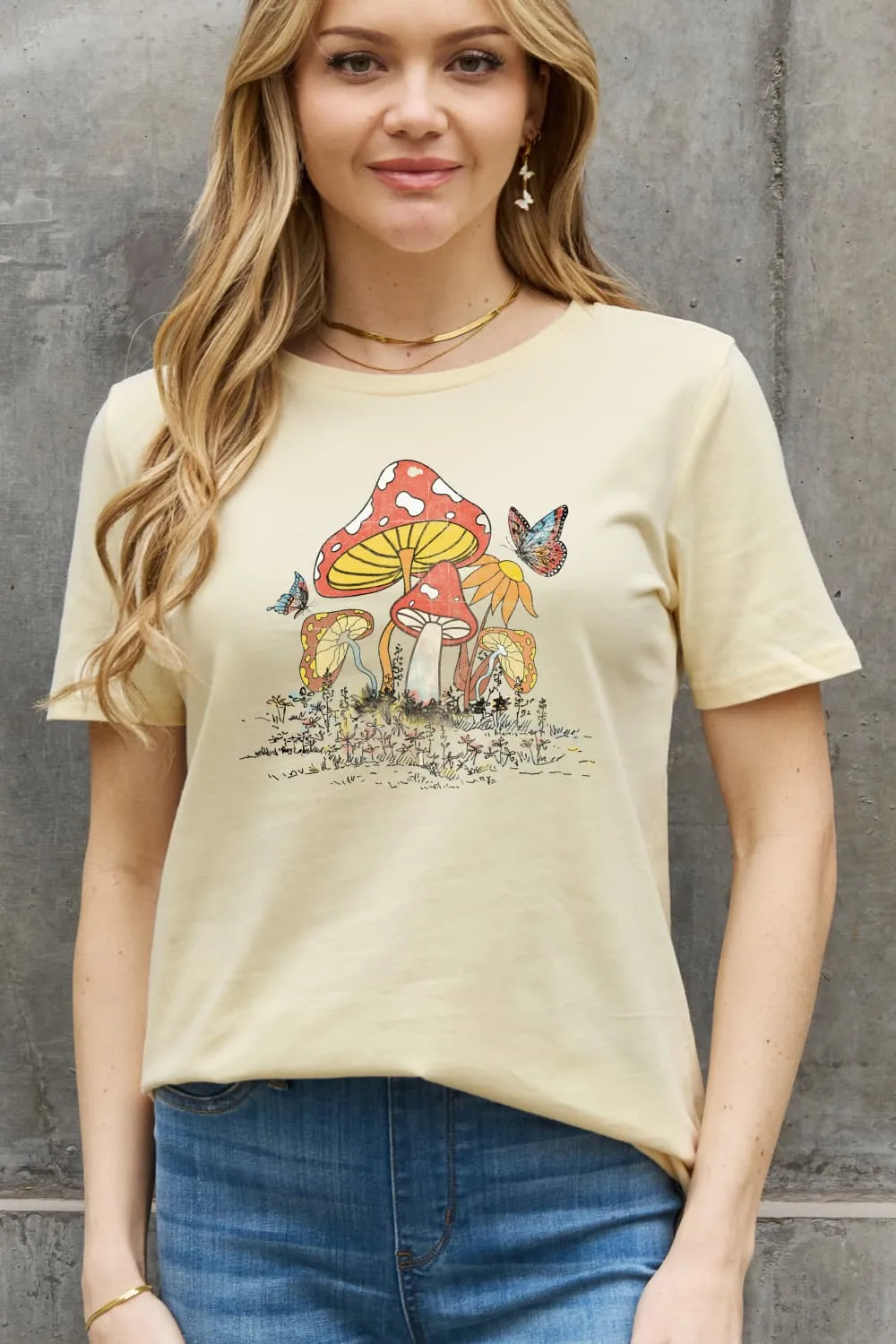 Mushroom Butterfly T-Shirt ( 4 Colors / S - 3X)