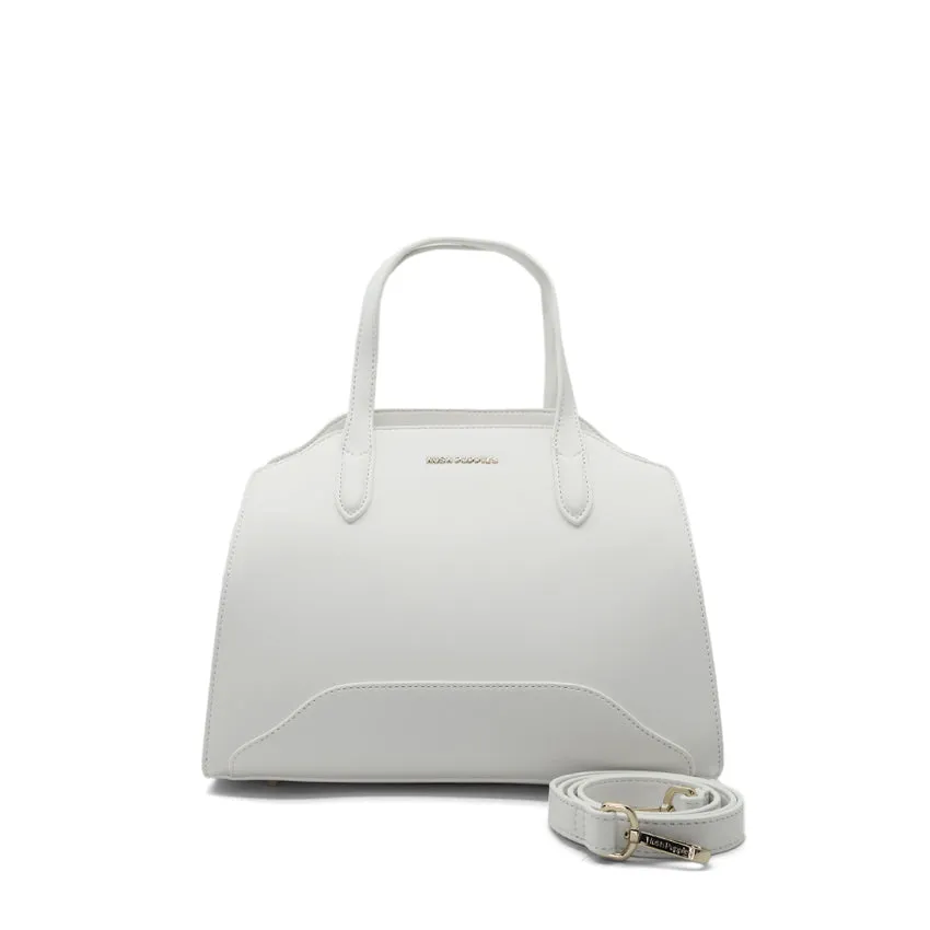 Nena Satchel (L) Women's Bag - White