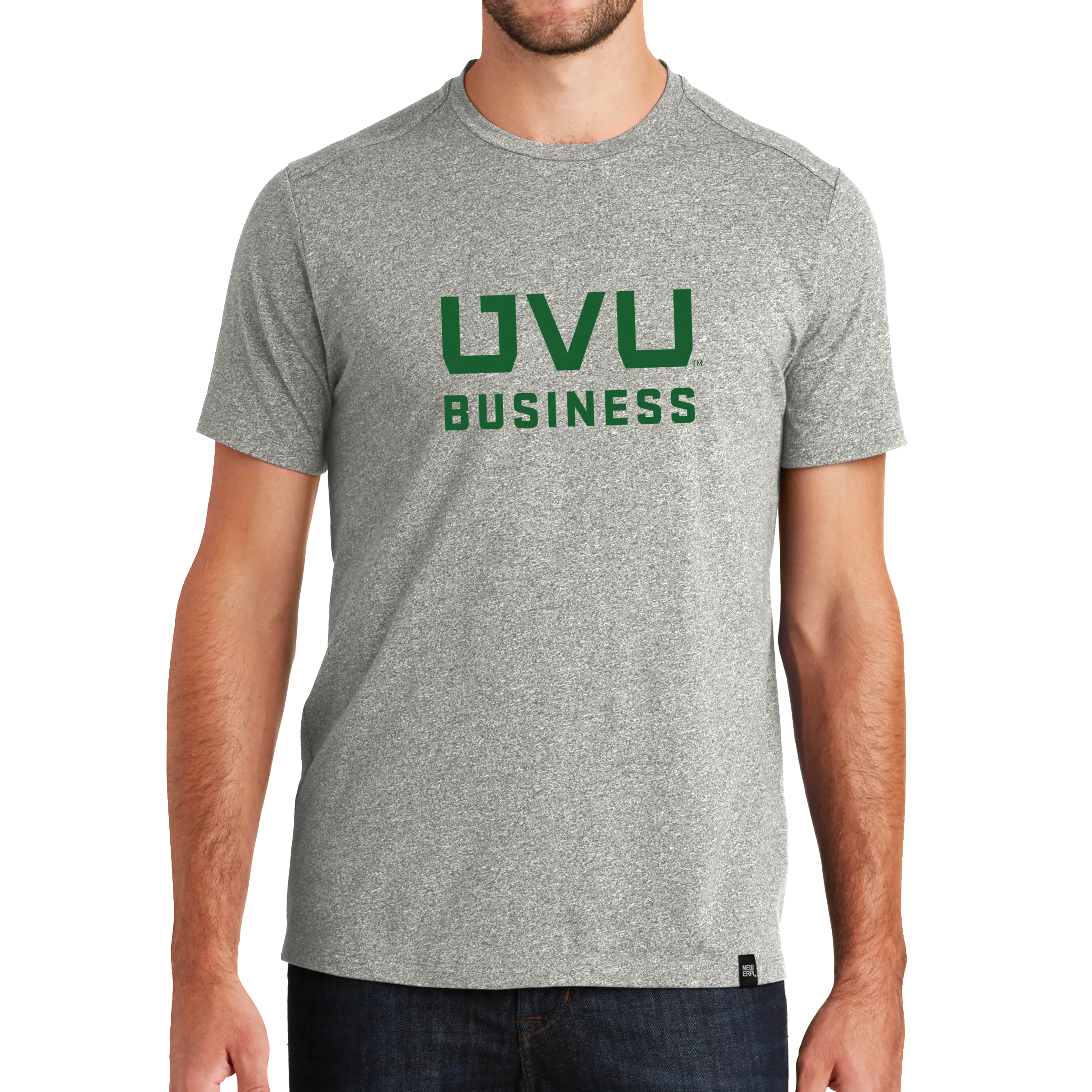 New Era Heritage Blend Crew Tee- UVU Business