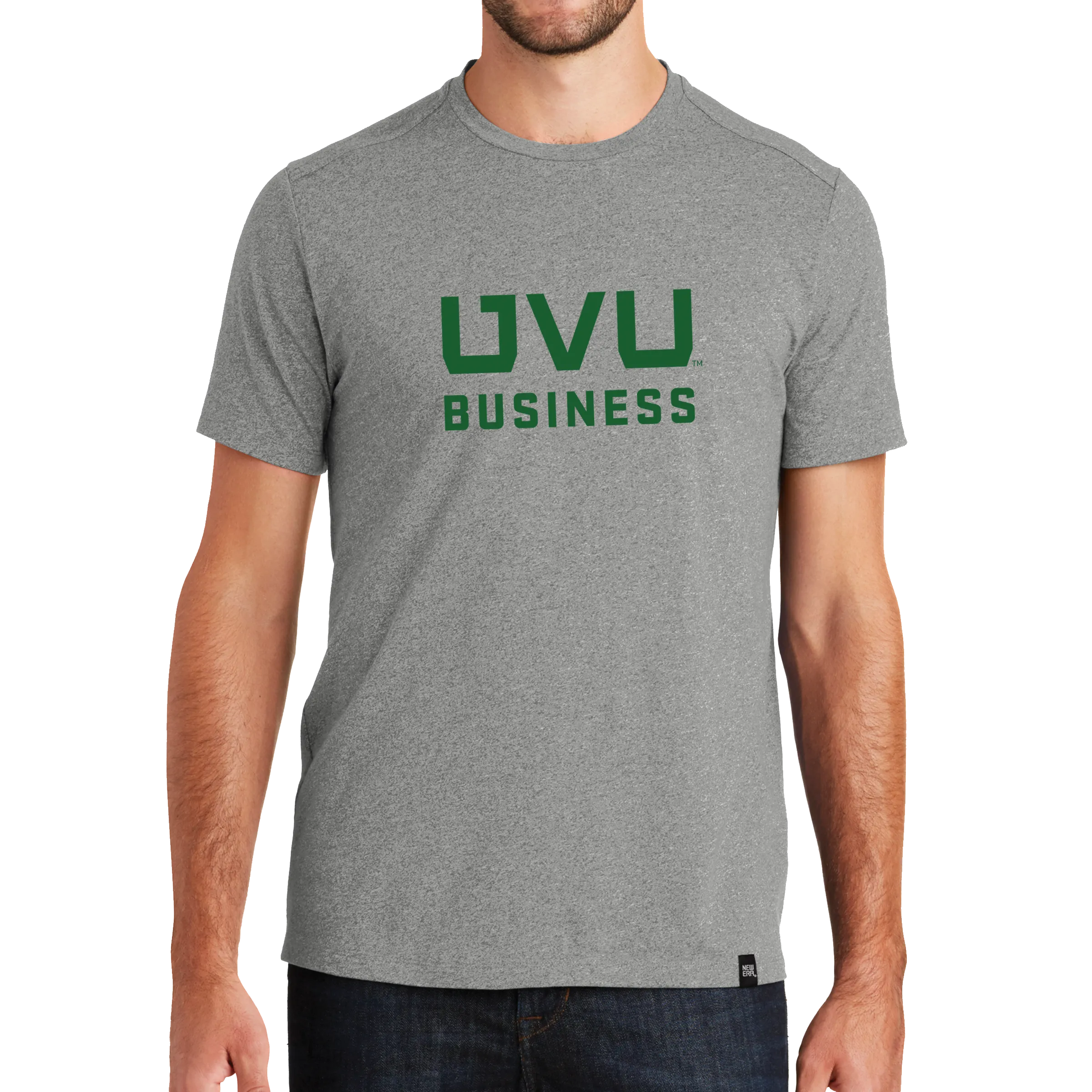 New Era Heritage Blend Crew Tee- UVU Business