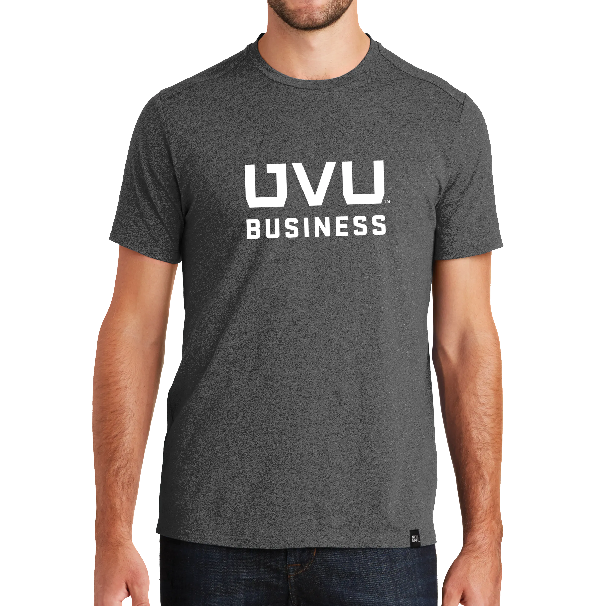 New Era Heritage Blend Crew Tee- UVU Business