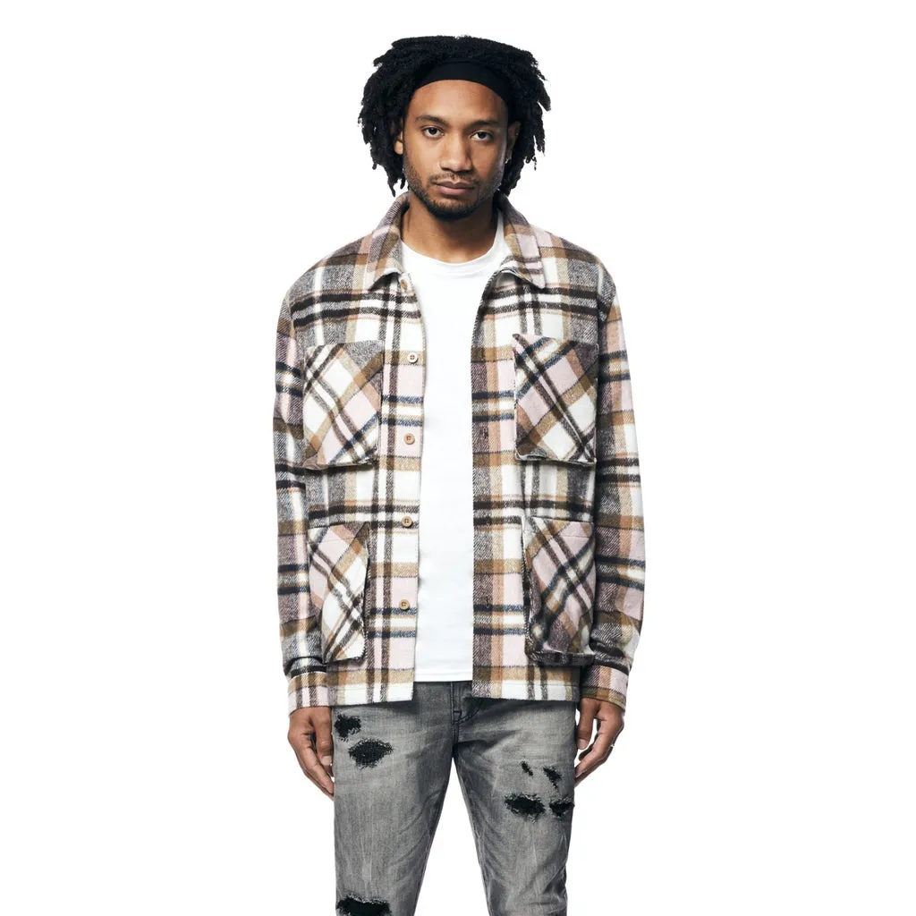 Plaid Flannel Overshirt - Himalaya