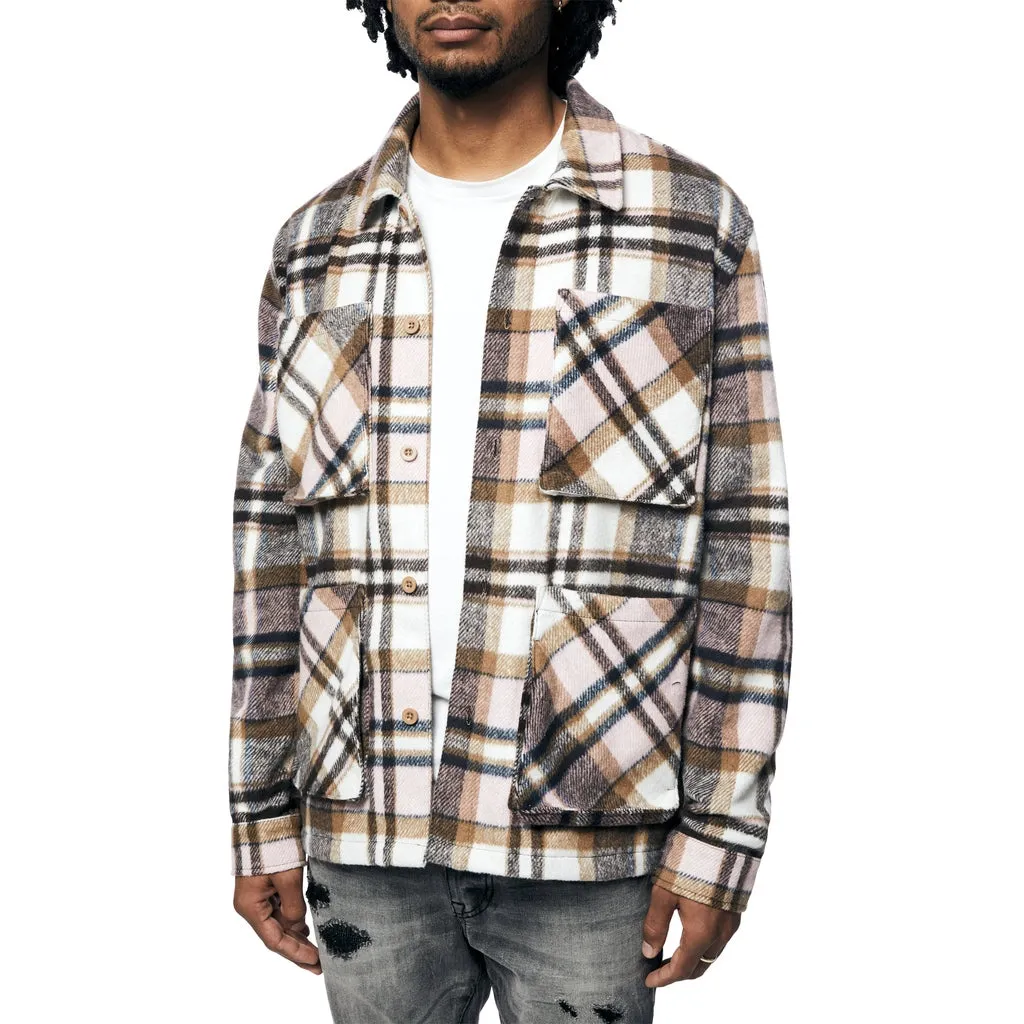 Plaid Flannel Overshirt - Himalaya