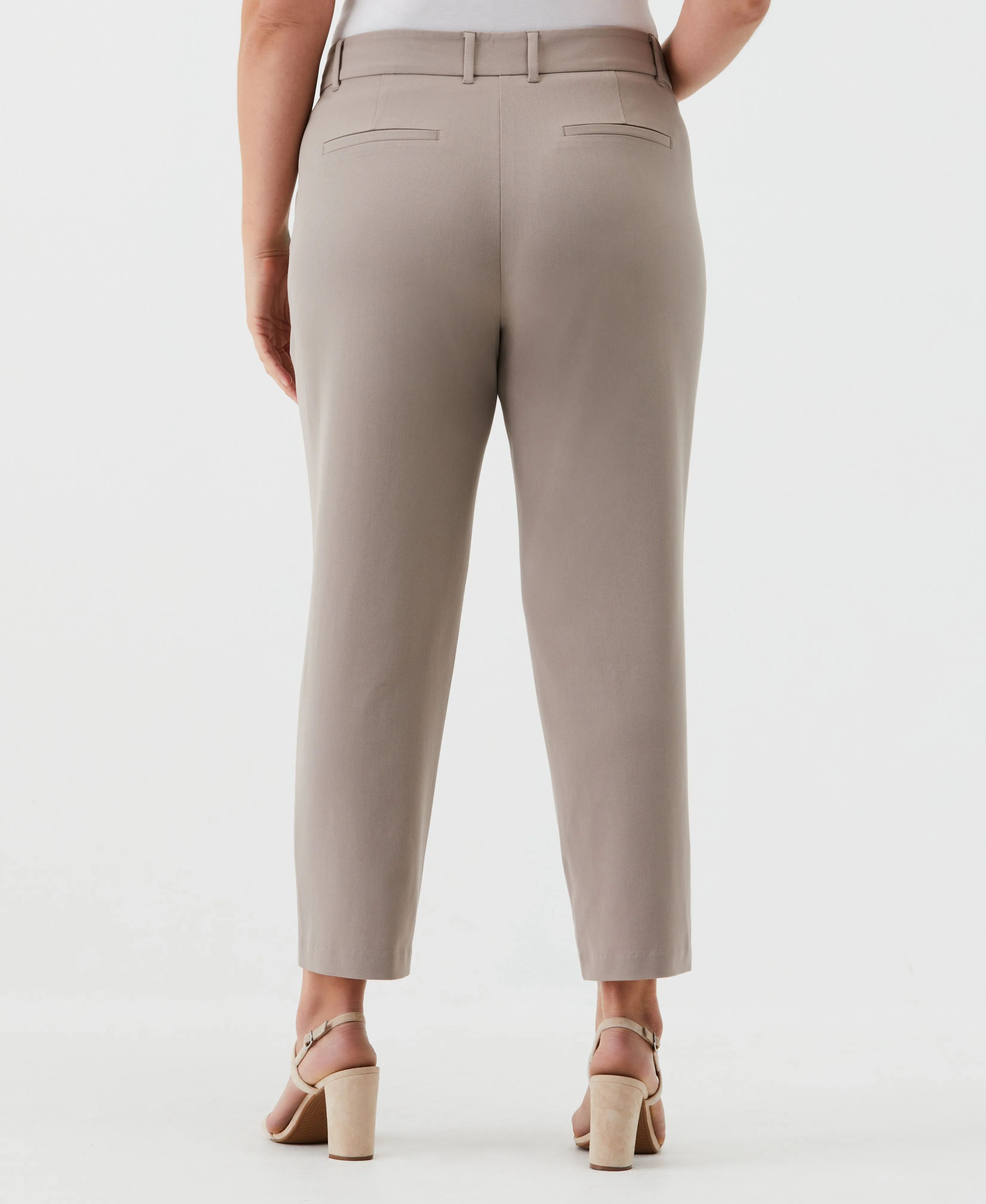 Plus Size Straight Leg Ankle Pant