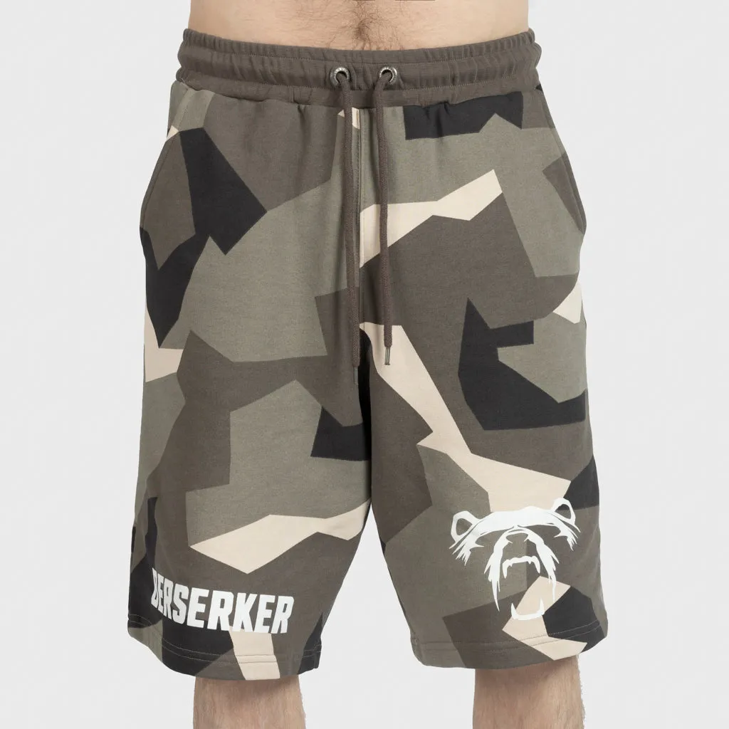 Premium Sweatshorts, Berserker, M90 Brown Camo